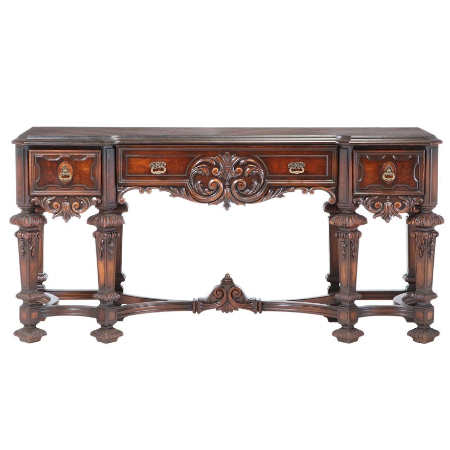 Rockford Furniture Co. Baroque Style Walnut Sideboard