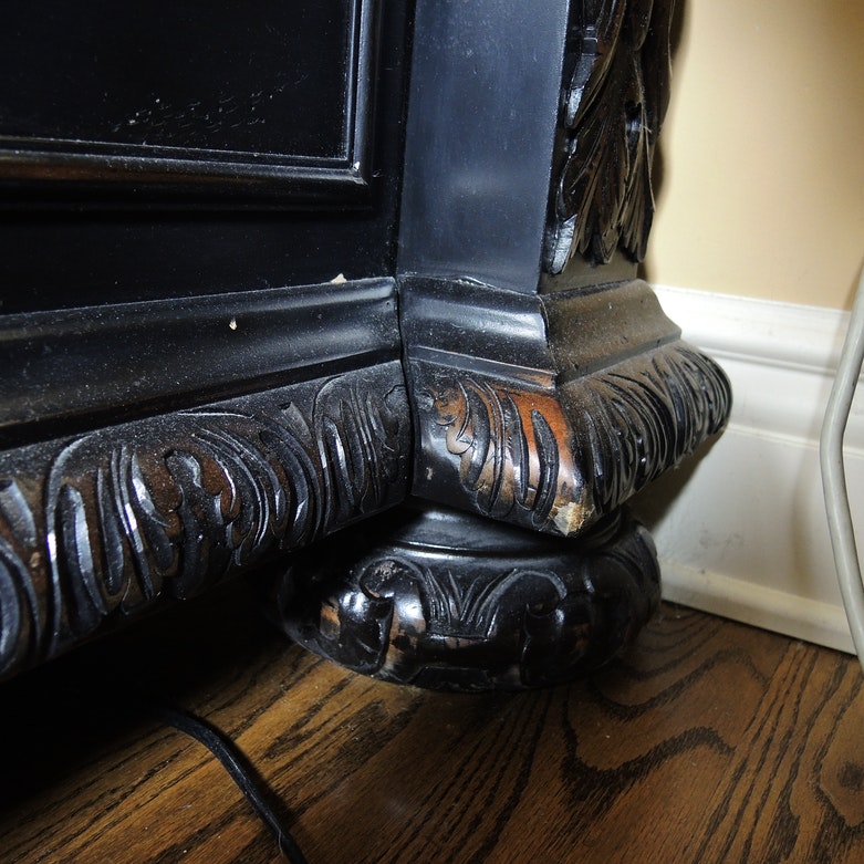 Restoration Hardware "French Empire" Black King Bed