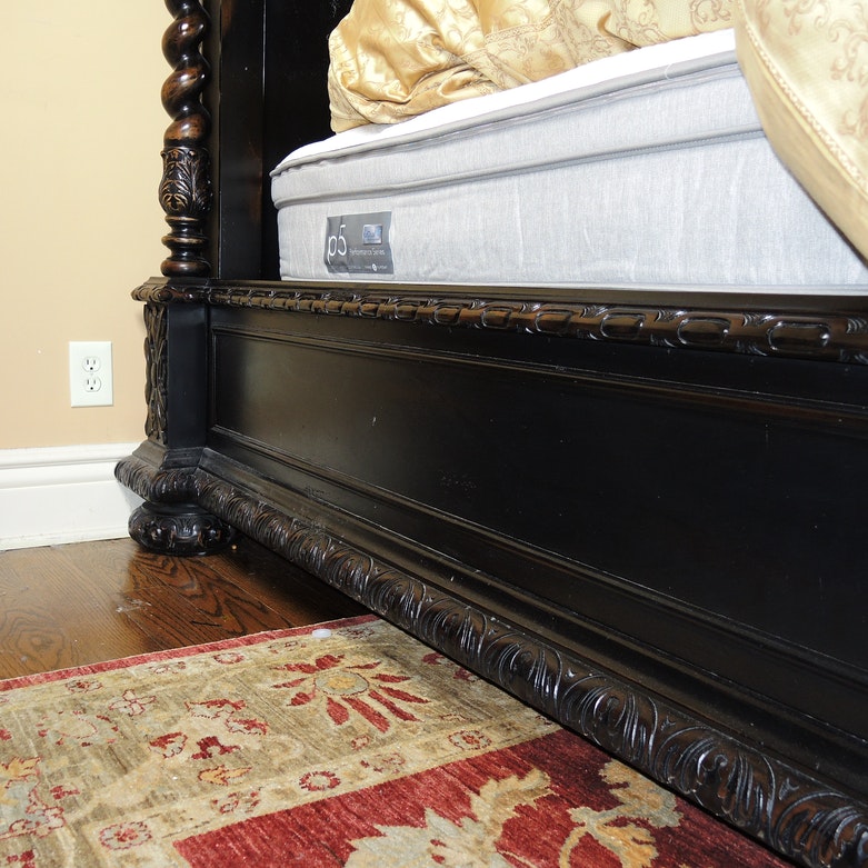 Restoration Hardware "French Empire" Black King Bed