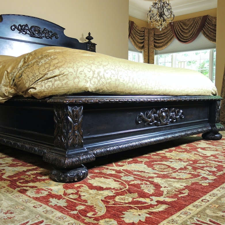 Restoration Hardware "French Empire" Black King Bed