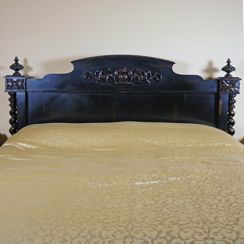 Restoration Hardware "French Empire" Black King Bed