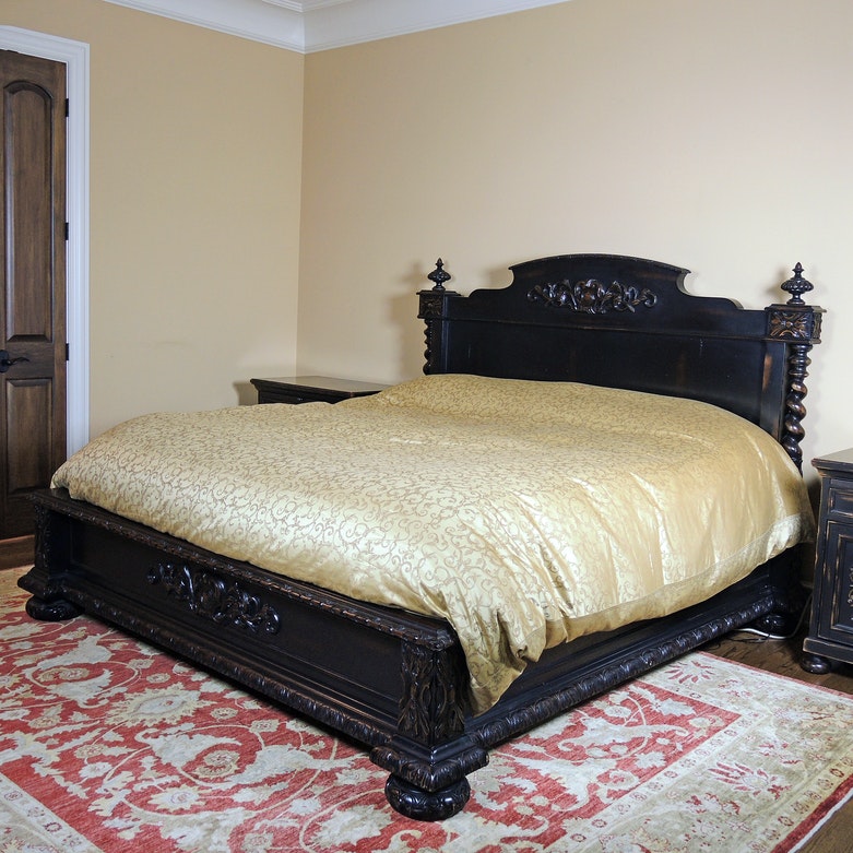 Restoration Hardware "French Empire" Black King Bed