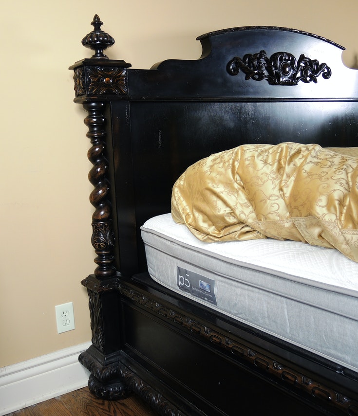 Restoration Hardware "French Empire" Black King Bed