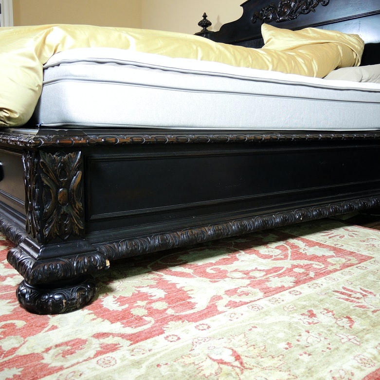 Restoration Hardware "French Empire" Black King Bed