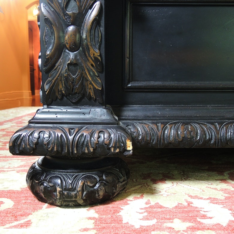 Restoration Hardware "French Empire" Black King Bed
