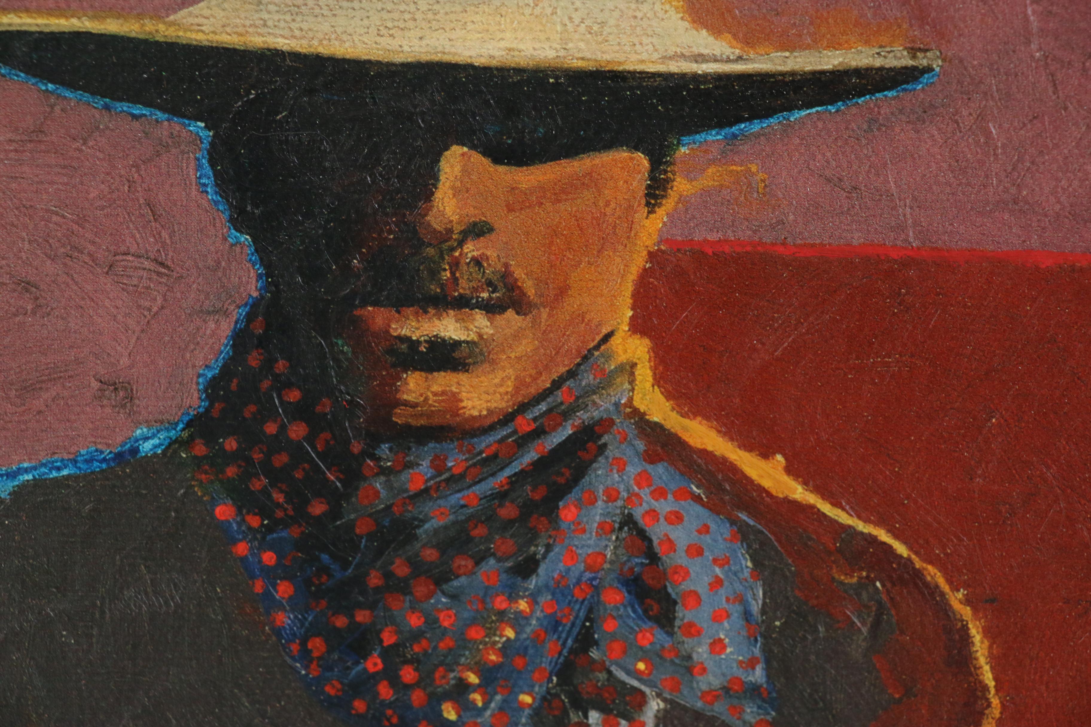 Embellished Giclées after Rex Hendershot of Cowboys