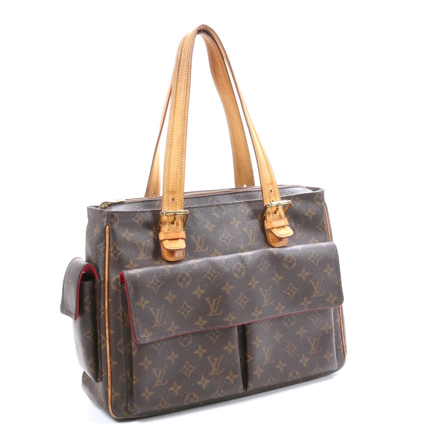 Louis Vuitton Multipli Cite Shoulder Bag in Monogram Canvas and Vachetta Leather