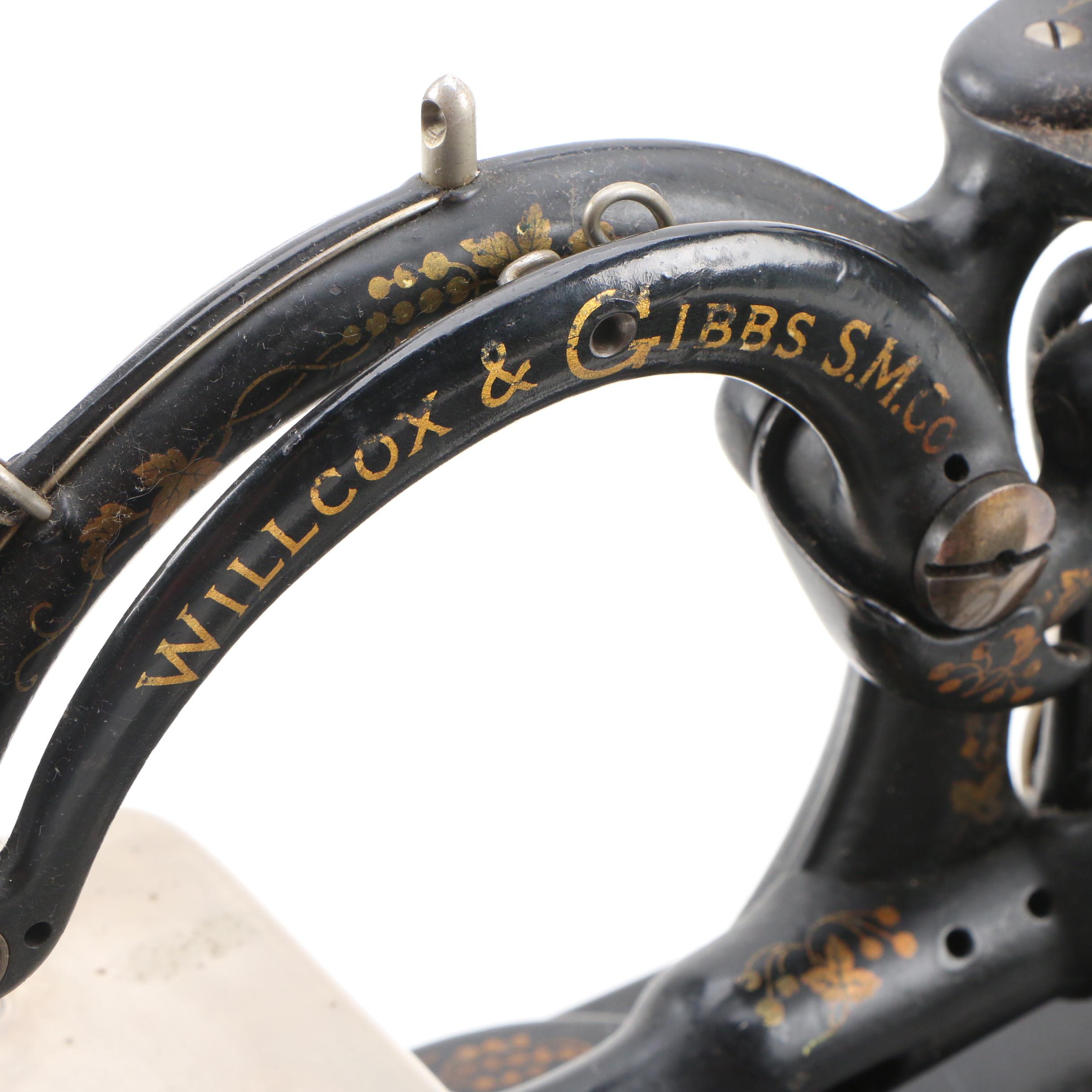 Willcox & Gibbs Sewing Machines and Foot Pedal, Late 19th Century