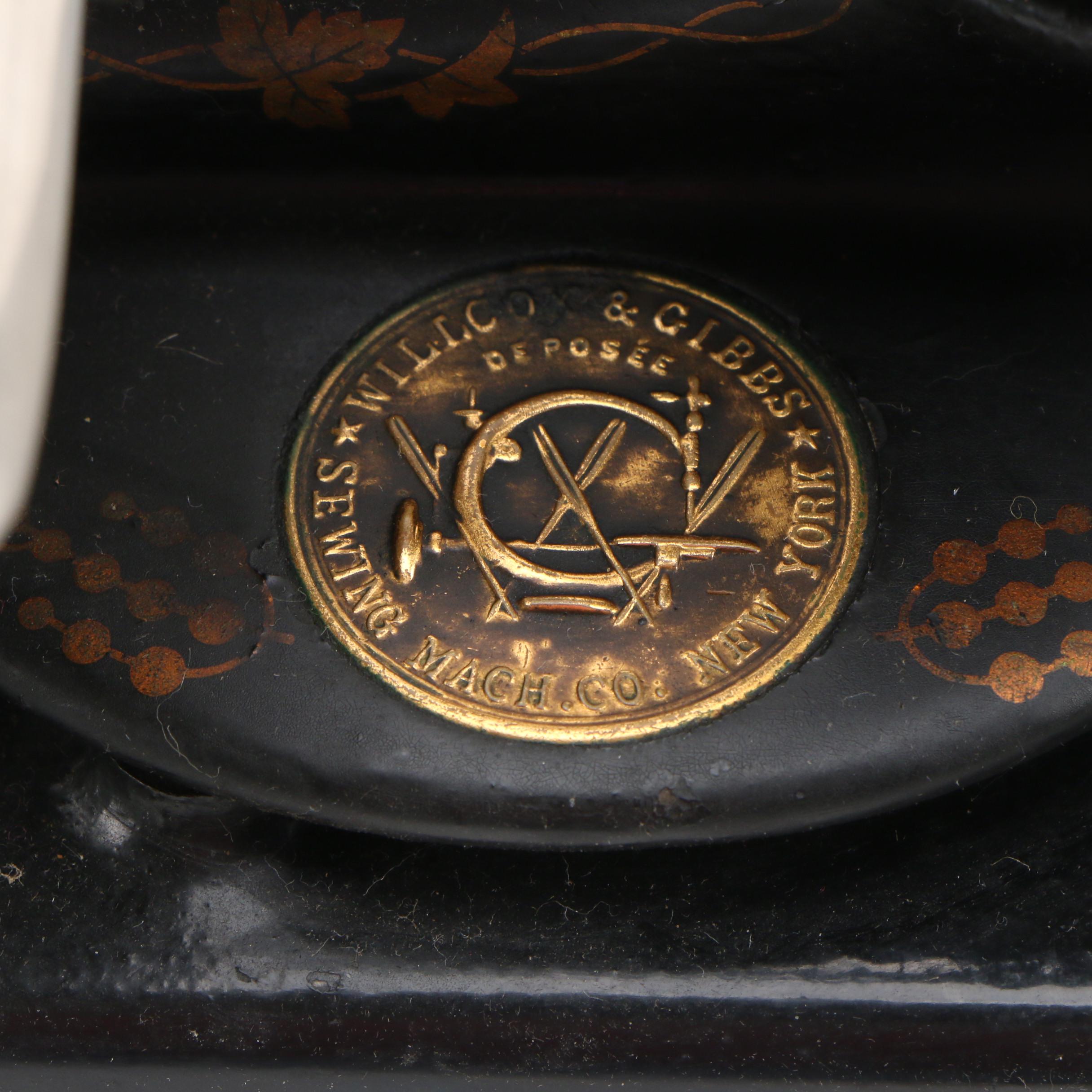 Willcox & Gibbs Sewing Machines and Foot Pedal, Late 19th Century