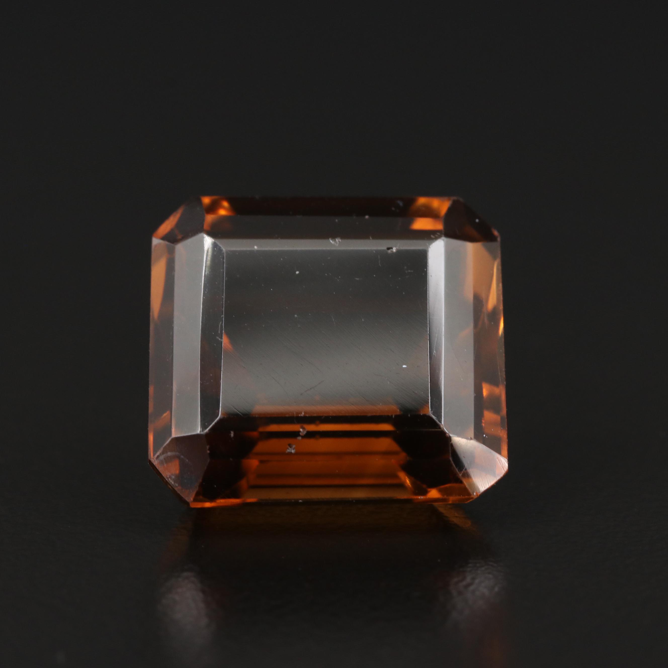 Loose 29.98 CT Faceted Smoky Quartz