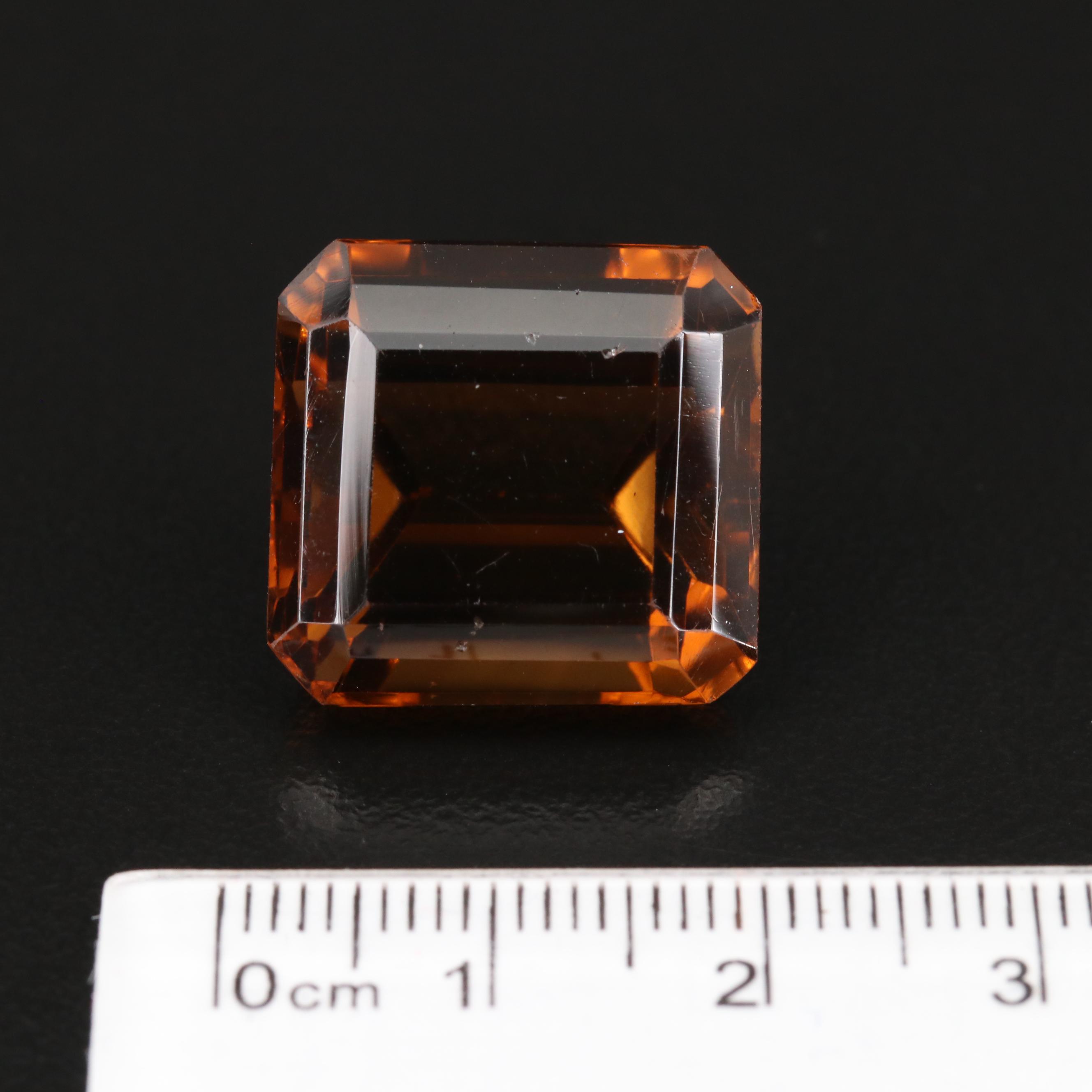 Loose 29.98 CT Faceted Smoky Quartz