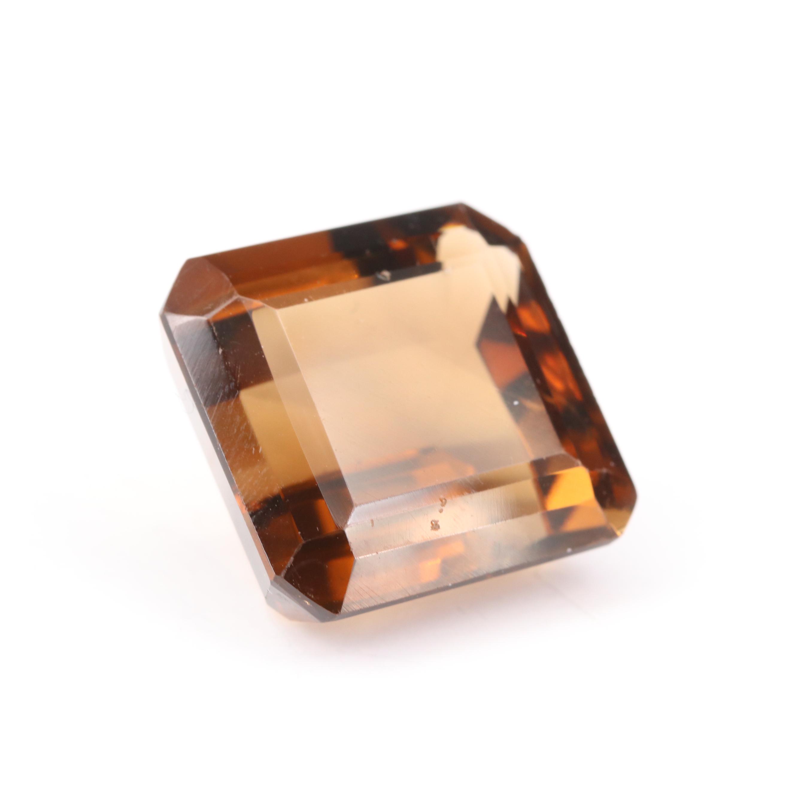 Loose 29.98 CT Faceted Smoky Quartz