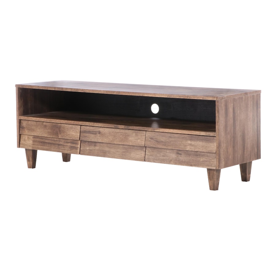 Industrial Style Three-Drawer Media Console