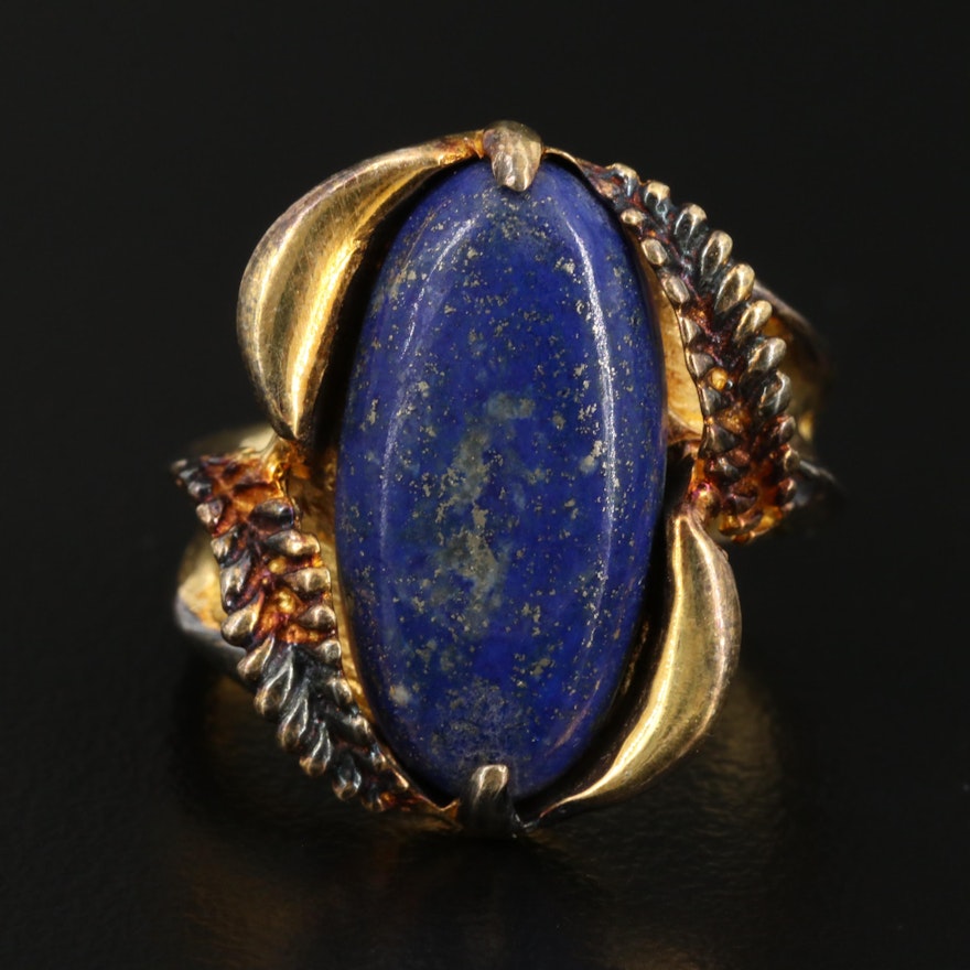 Sterling Lapis Lazuli Ring