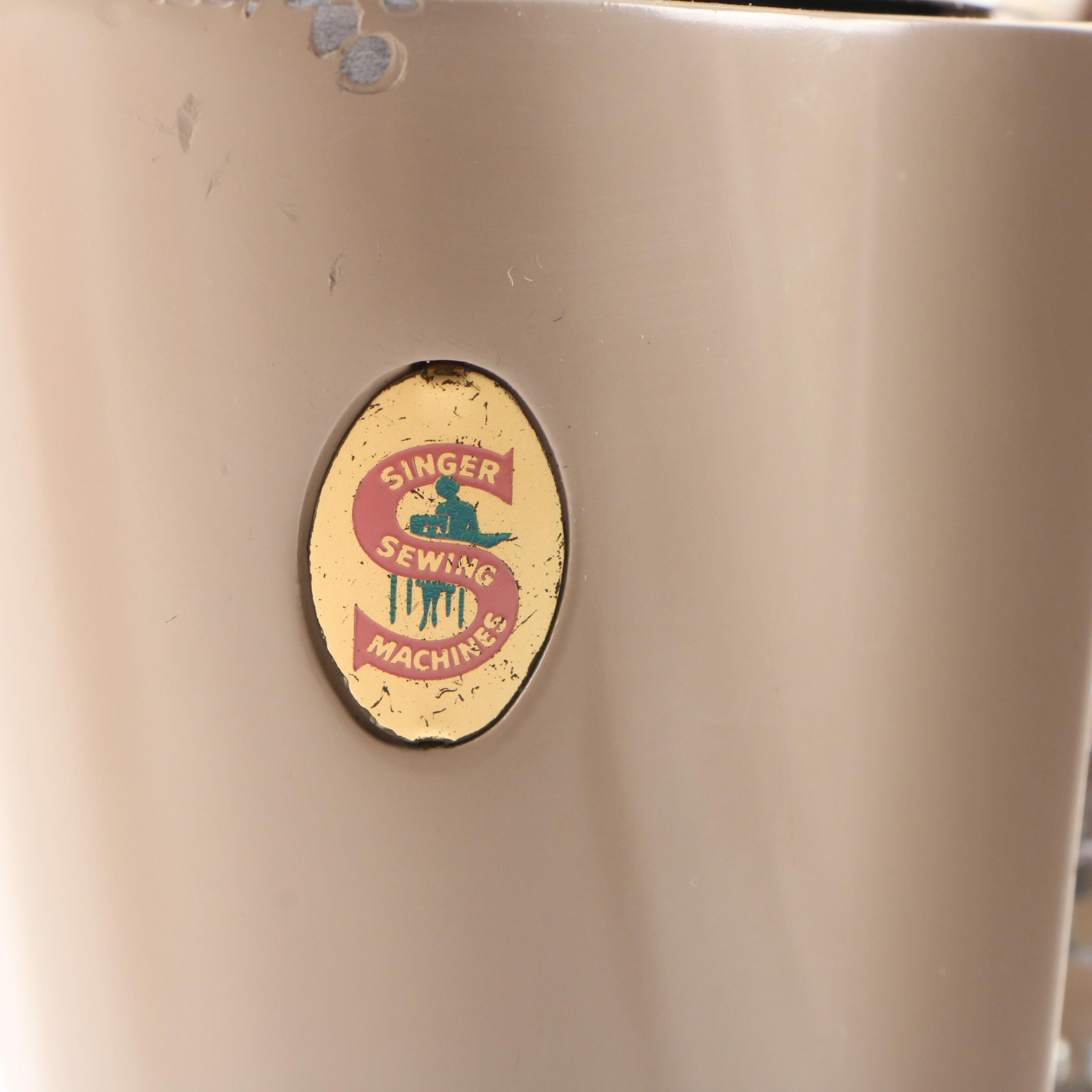 Singer Slant-O-Matic 500A "Rocketeer" Sewing Machine, 1960s