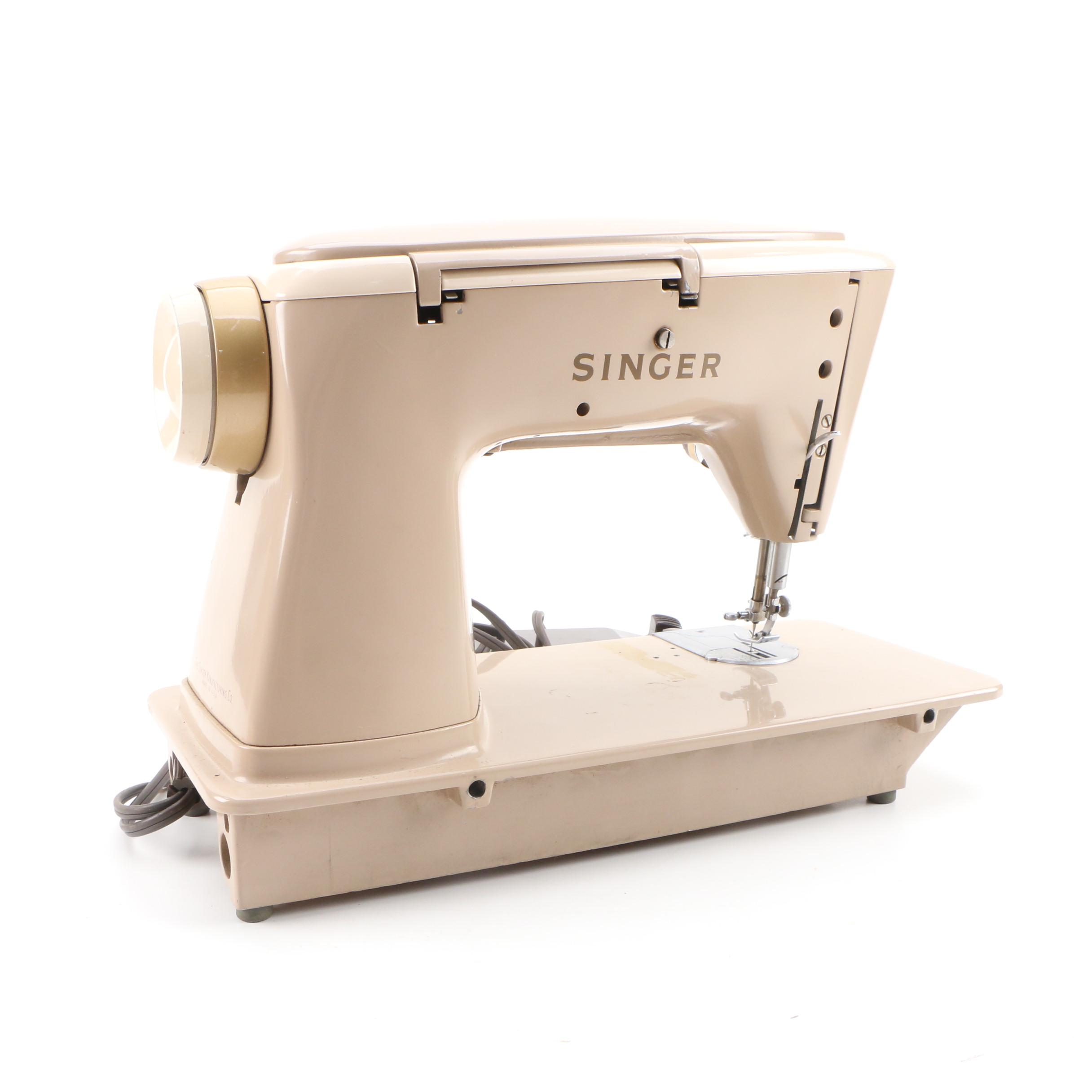 Singer Slant-O-Matic 500A "Rocketeer" Sewing Machine, 1960s