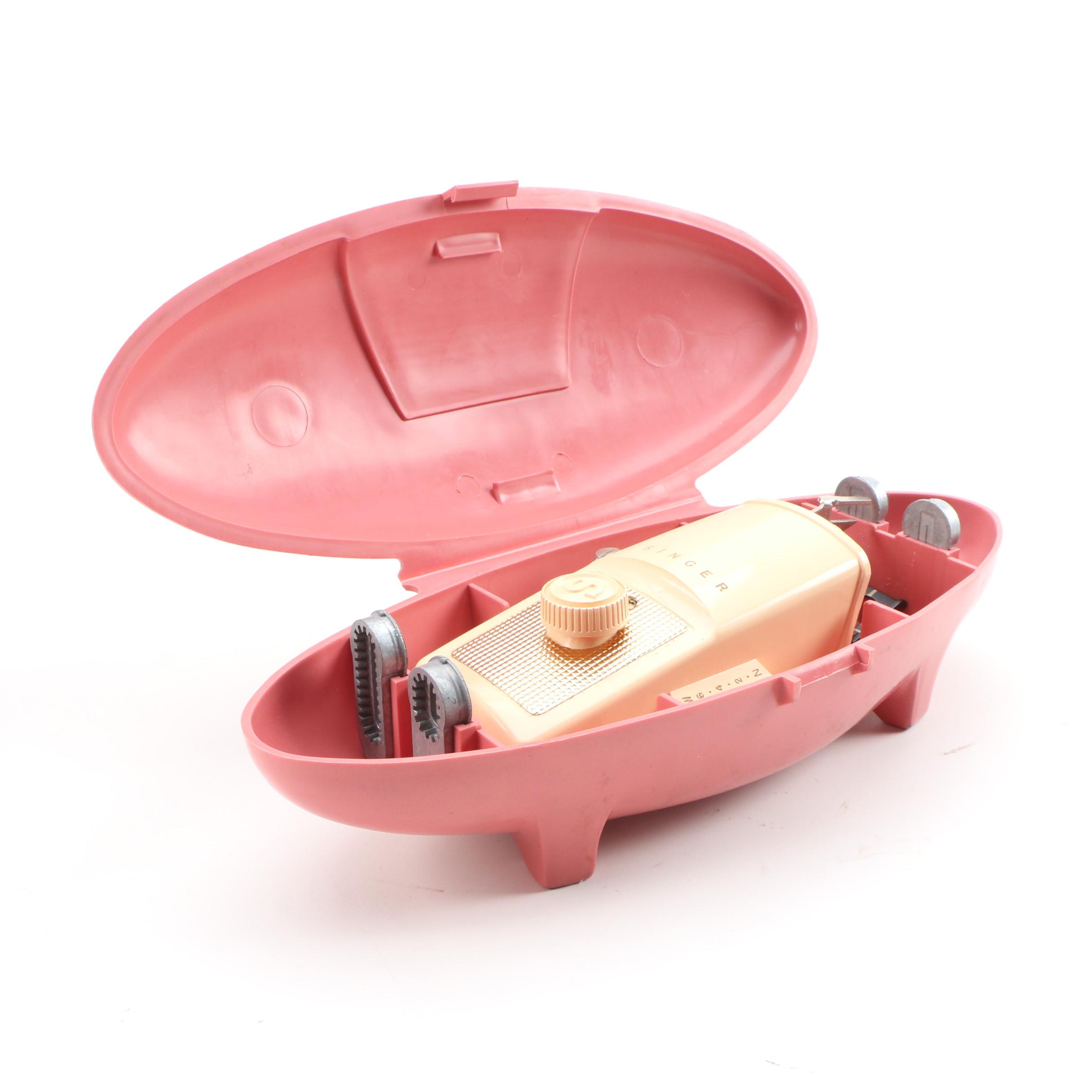 Singer Slant-O-Matic 500A "Rocketeer" Sewing Machine, 1960s