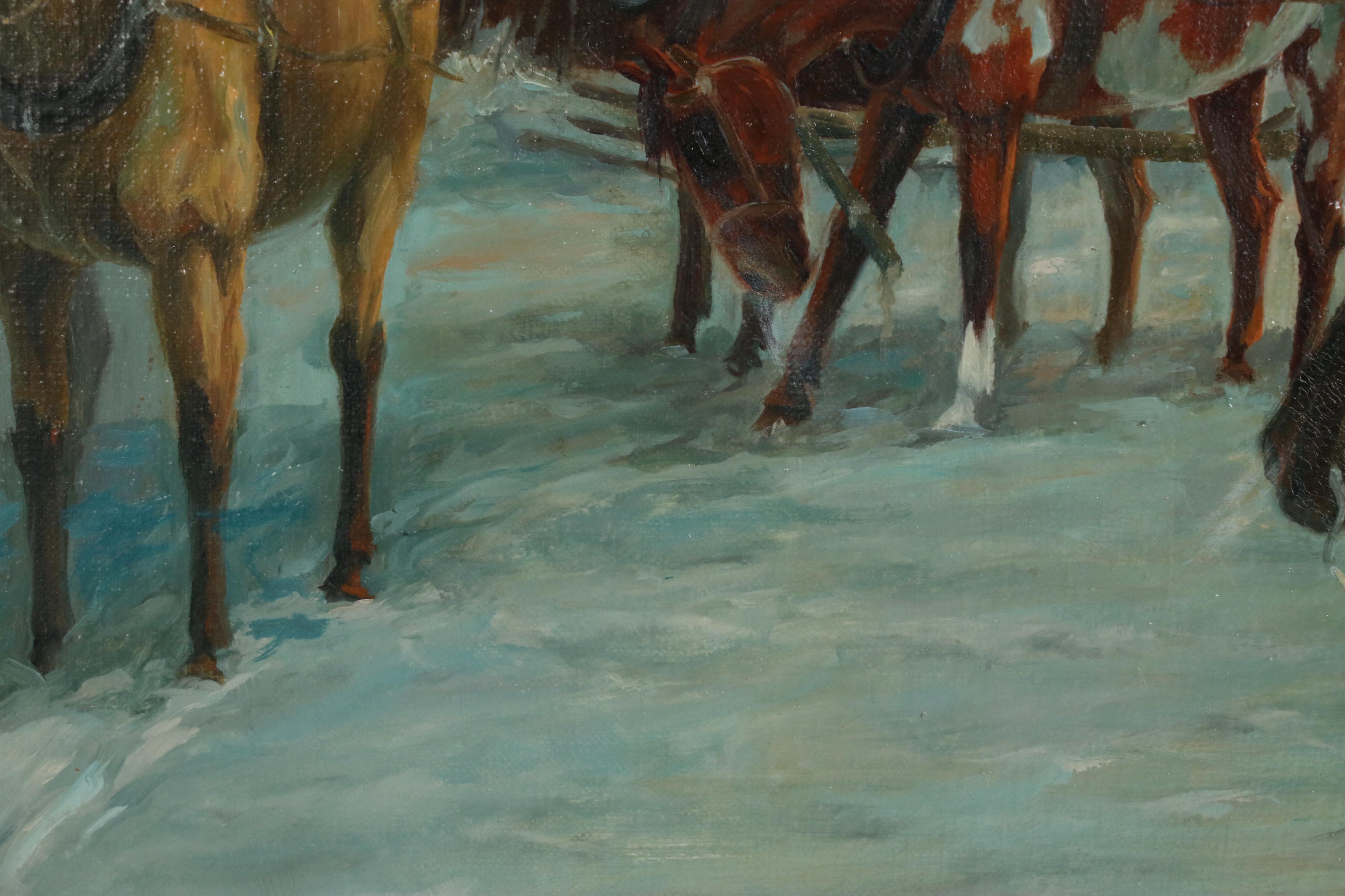 Gary Lynn Roberts Oil Painting "Morning Activity", 1976