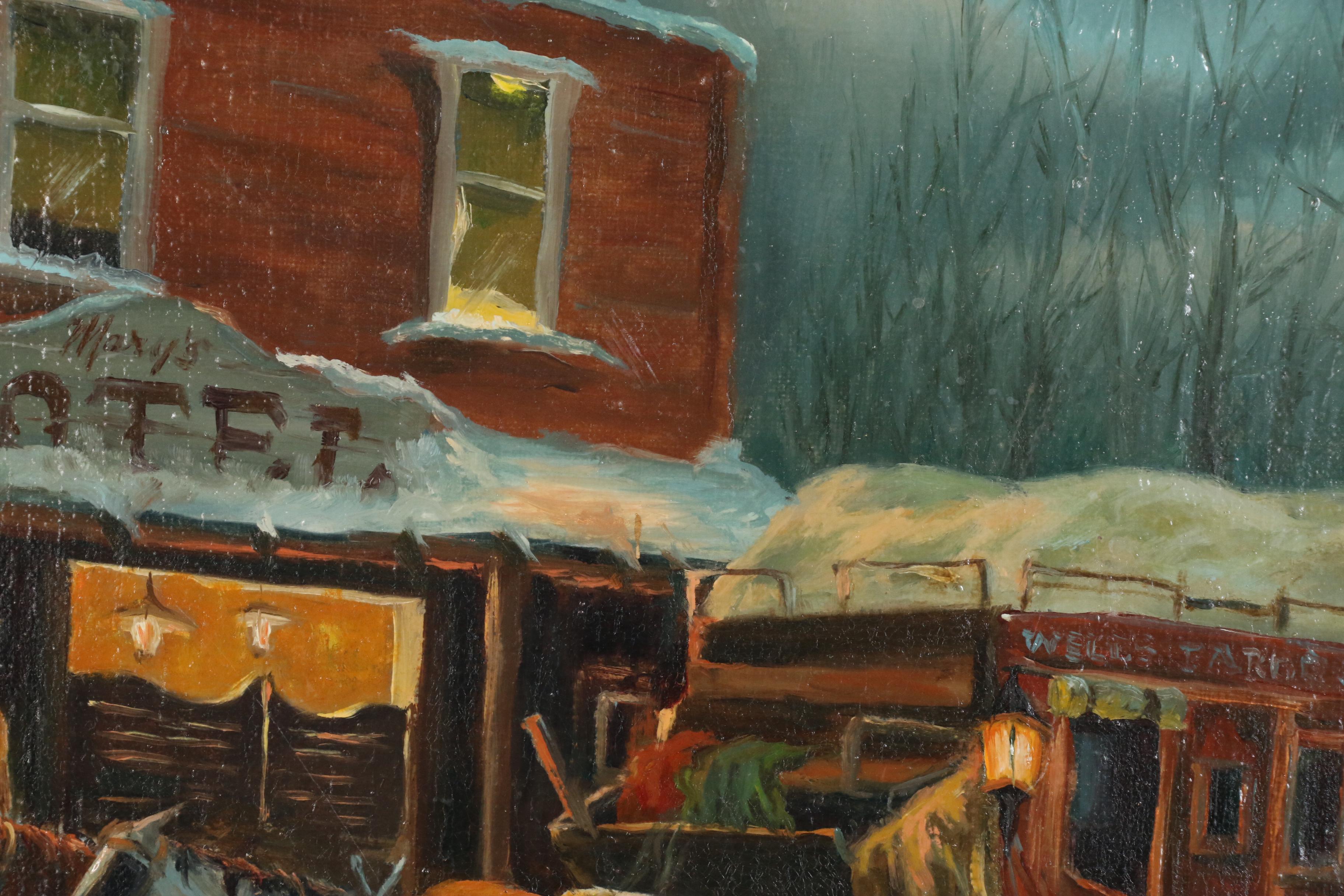 Gary Lynn Roberts Oil Painting "Morning Activity", 1976