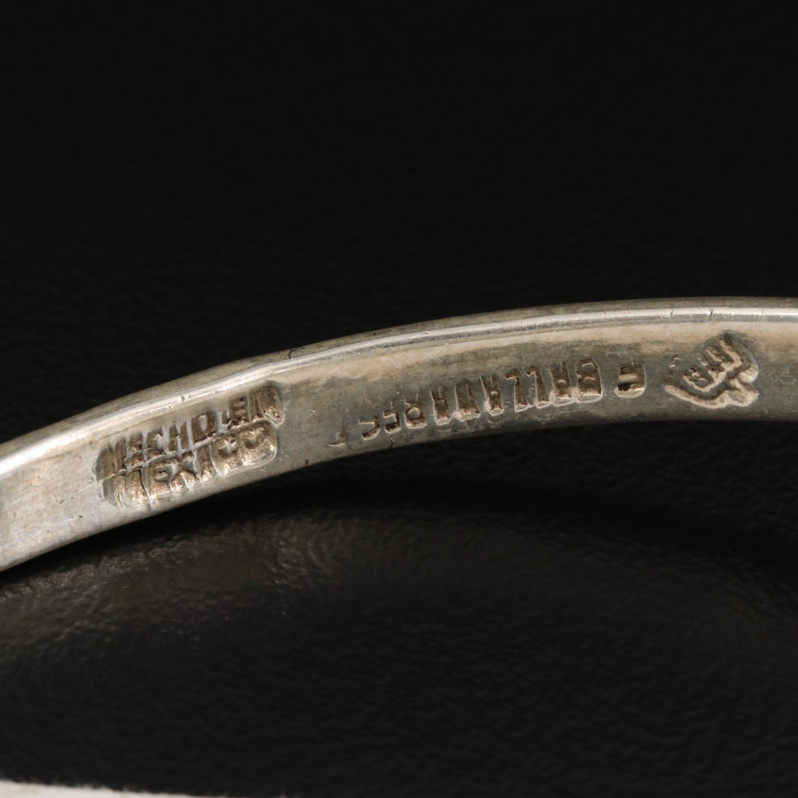 Mexican F. Balladares Sterling Bypass Bracelet