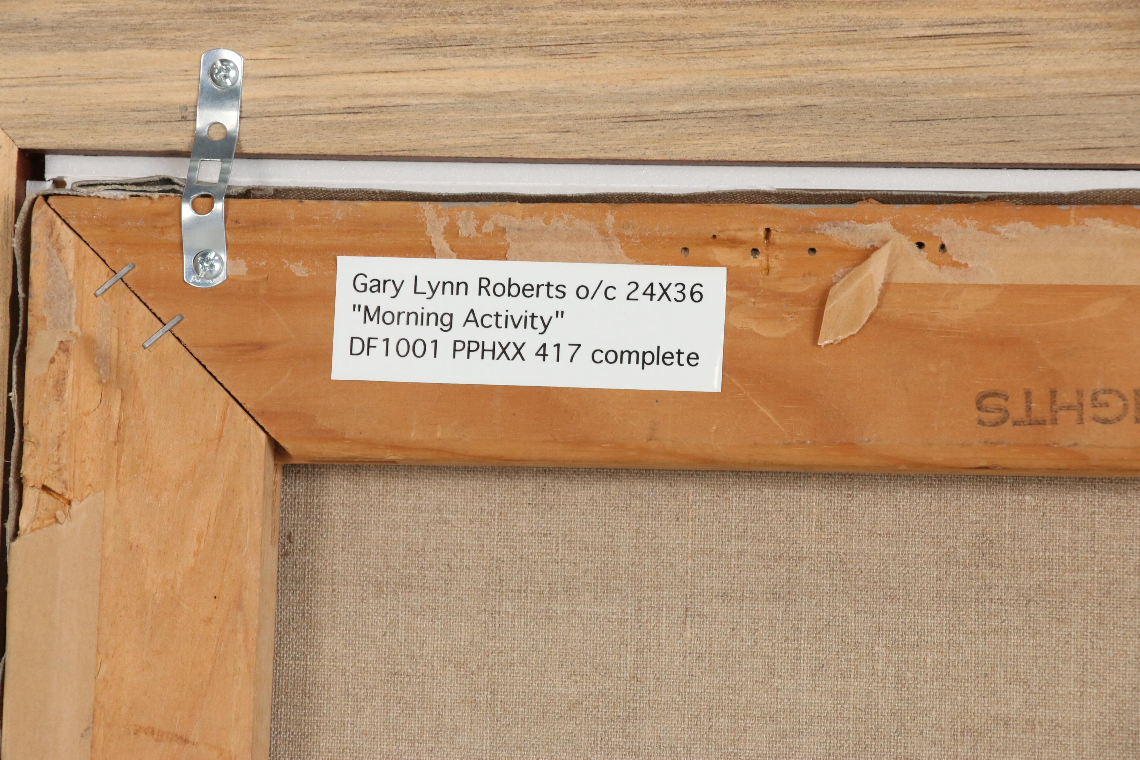 Gary Lynn Roberts Oil Painting "Morning Activity", 1976