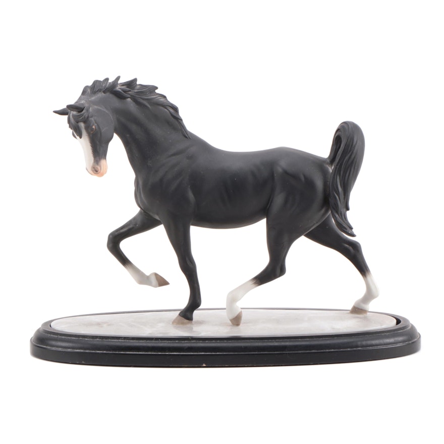 Lenox "The Arabian Knight" Porcelain Horse Sculpture, 1988