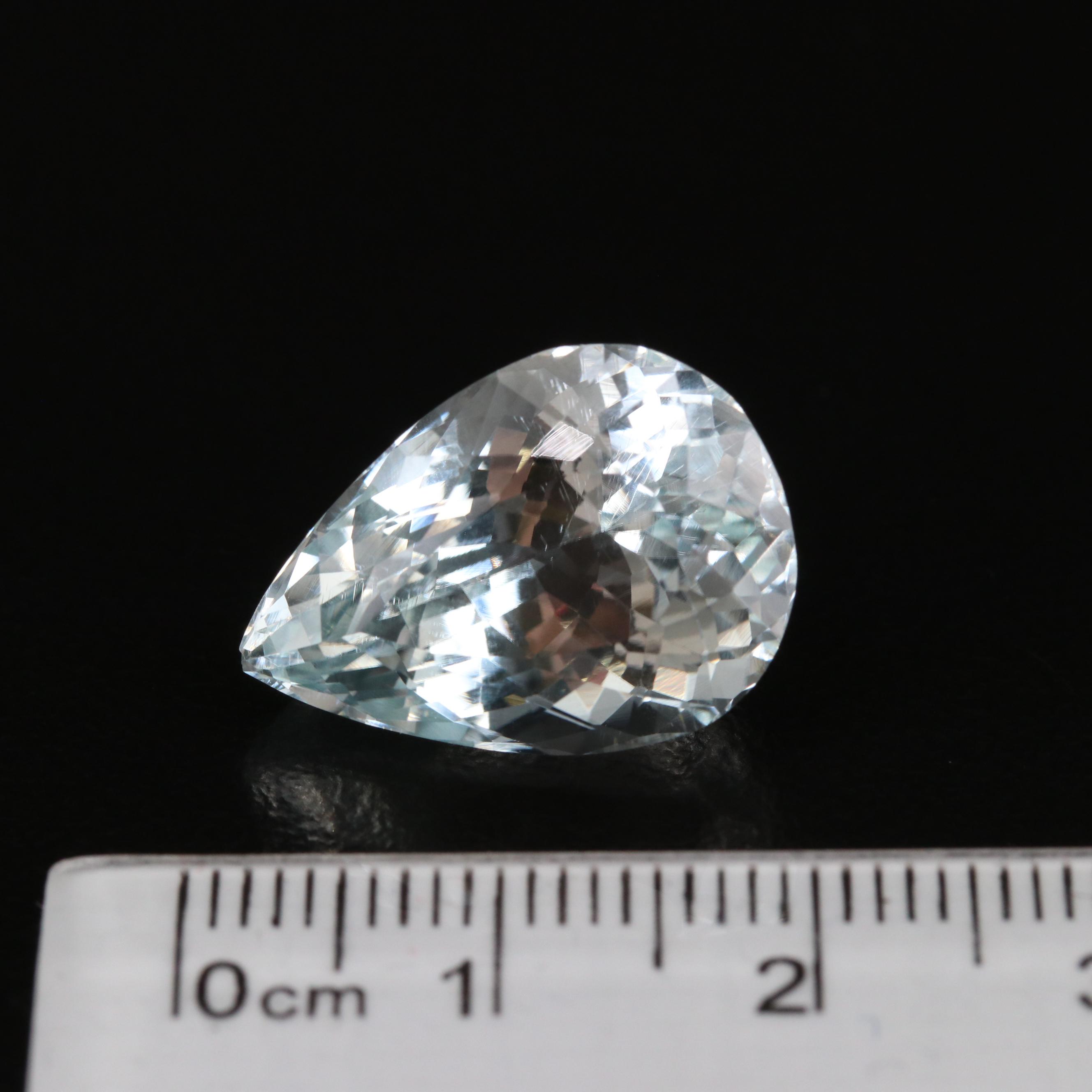 Loose 15.60 CT Spodumene Pear Faceted