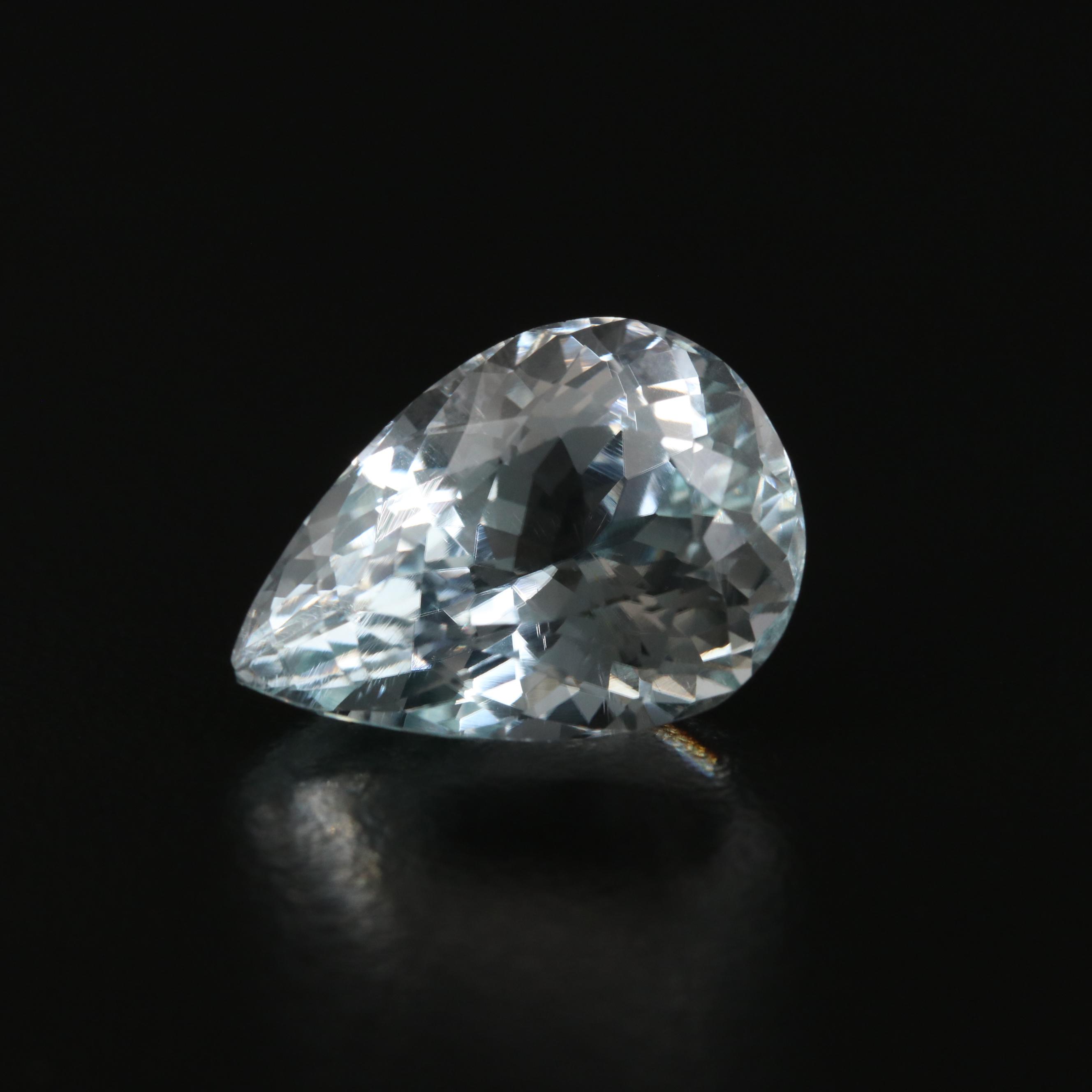 Loose 15.60 CT Spodumene Pear Faceted