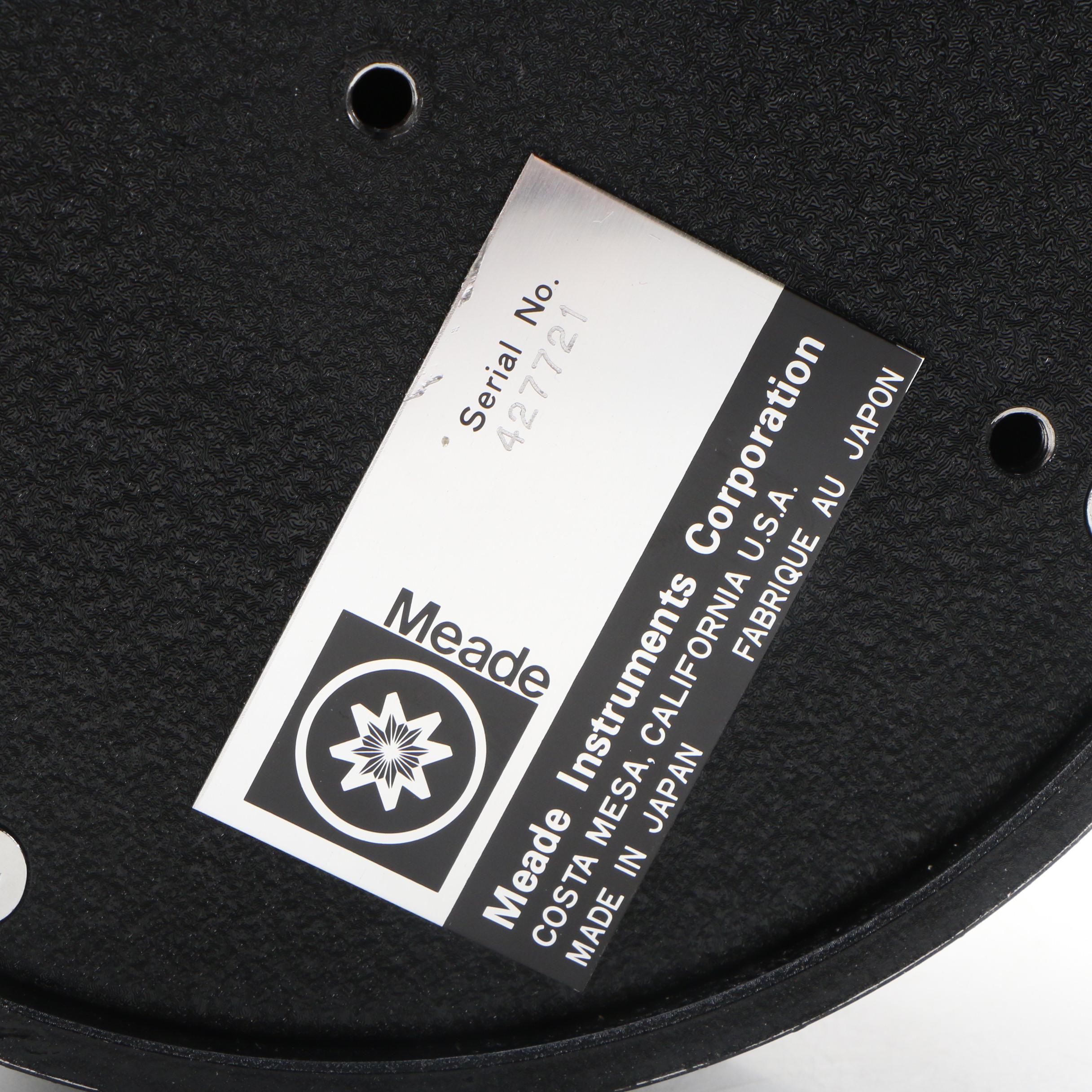 Meade Model 2045 4" Schmidt-Cassegrain Telescope with Case, Late 20th Century