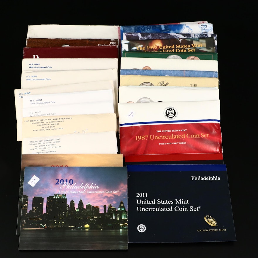 Twenty-Five Uncirculated US Mint Coin Sets