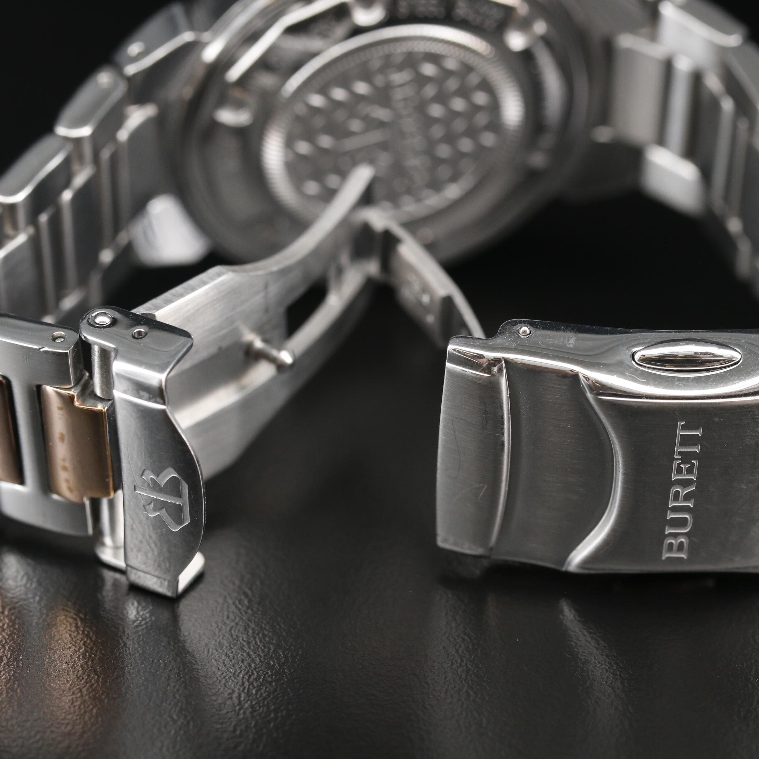 Burett Neo Abyss Chronograph Two Tone Stainless Steel Quartz Watch