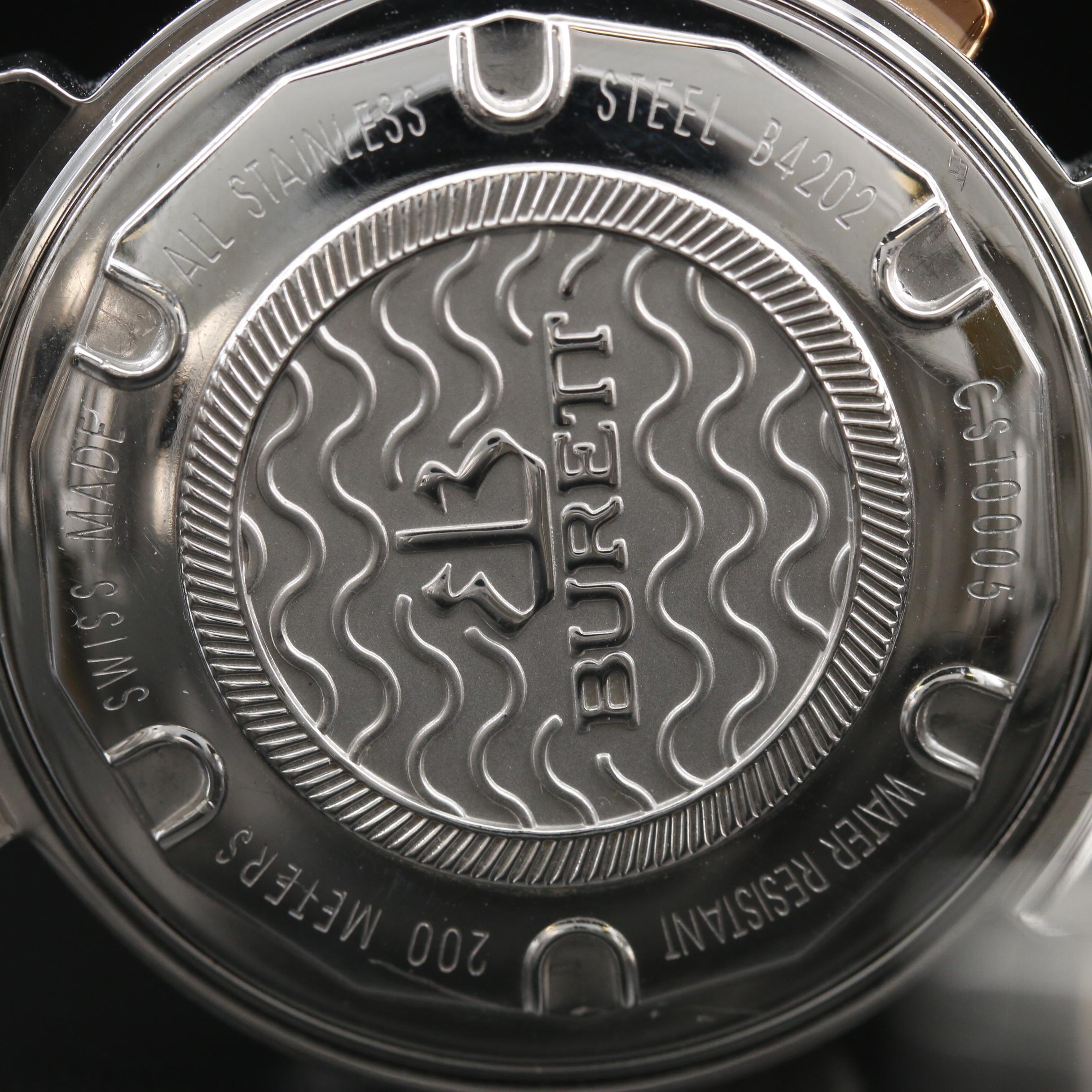 Burett Neo Abyss Chronograph Two Tone Stainless Steel Quartz Watch