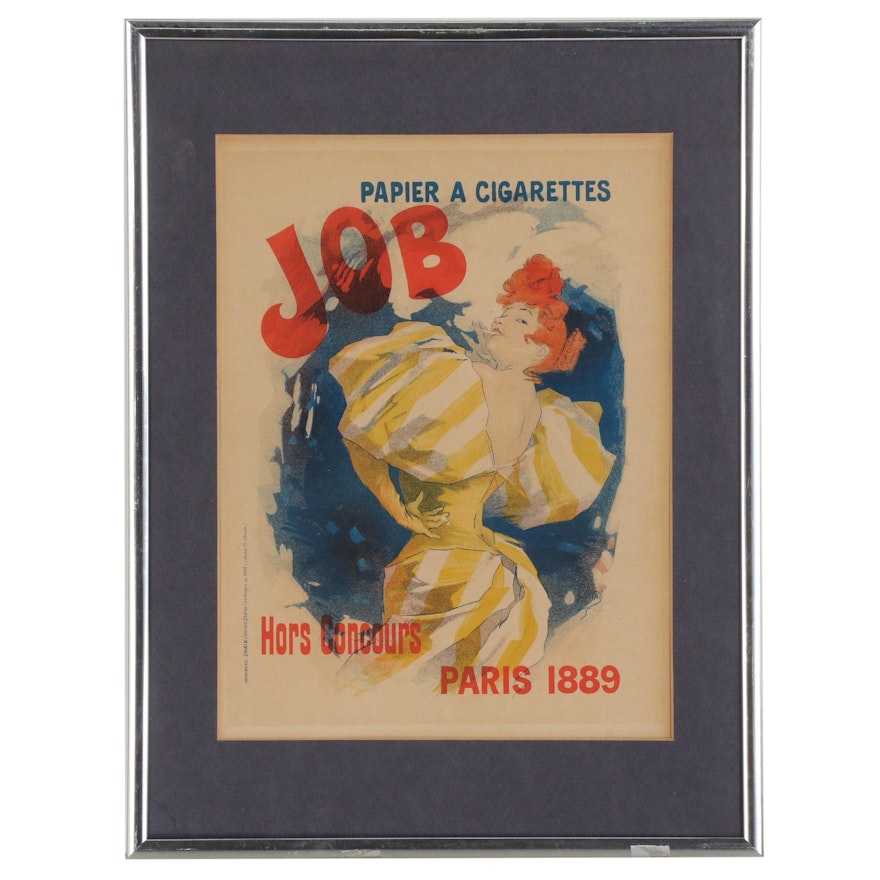 Les Maîtres de l'Affiche Lithograph after Jules Cheret "Job Papier a Cigarettes"