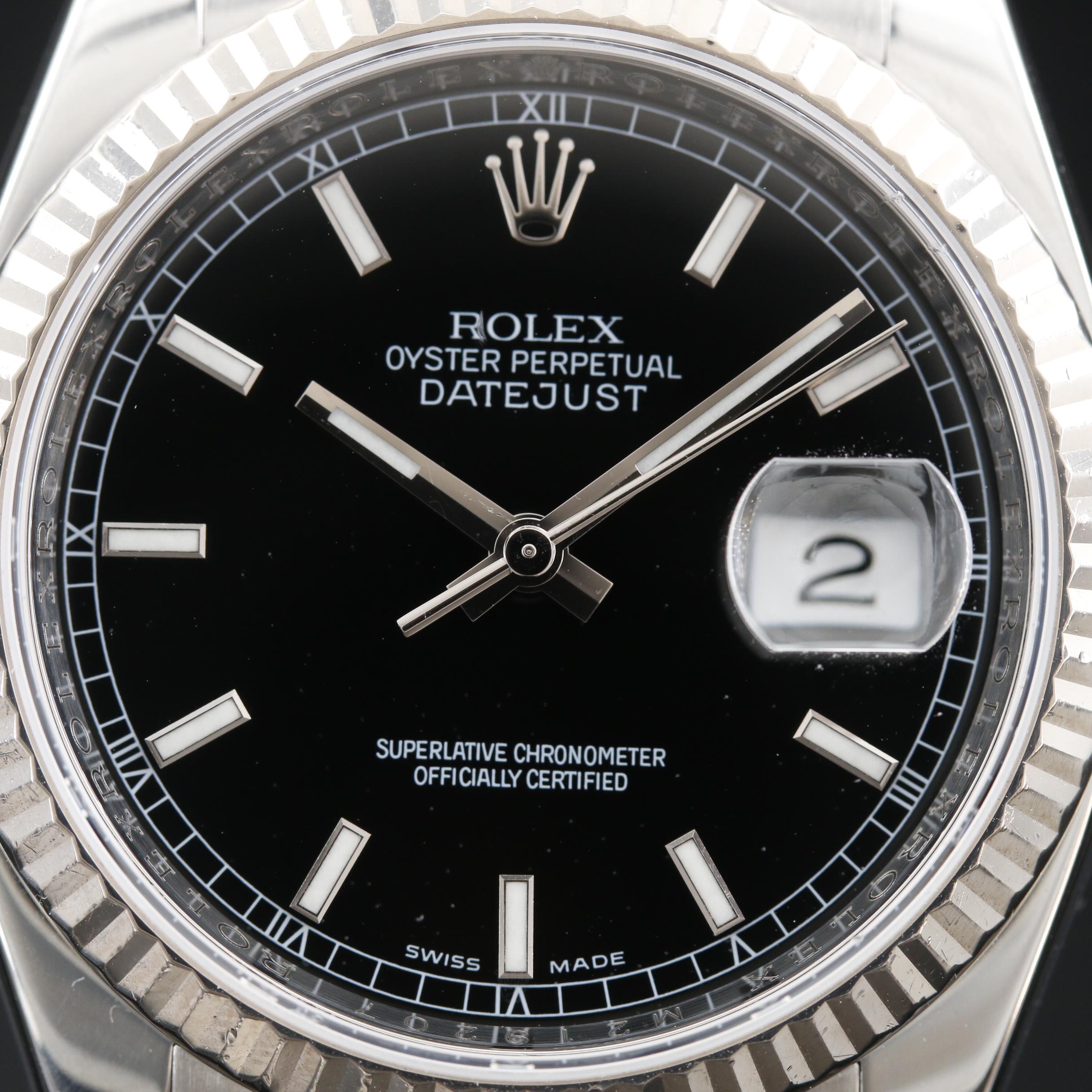 2007 Rolex Datejust 18K Gold and Stainless Steel Automatic Watch