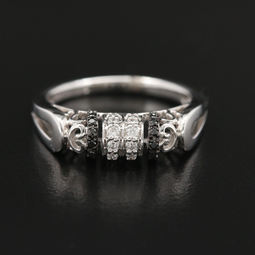 14K Diamond Openwork Ring