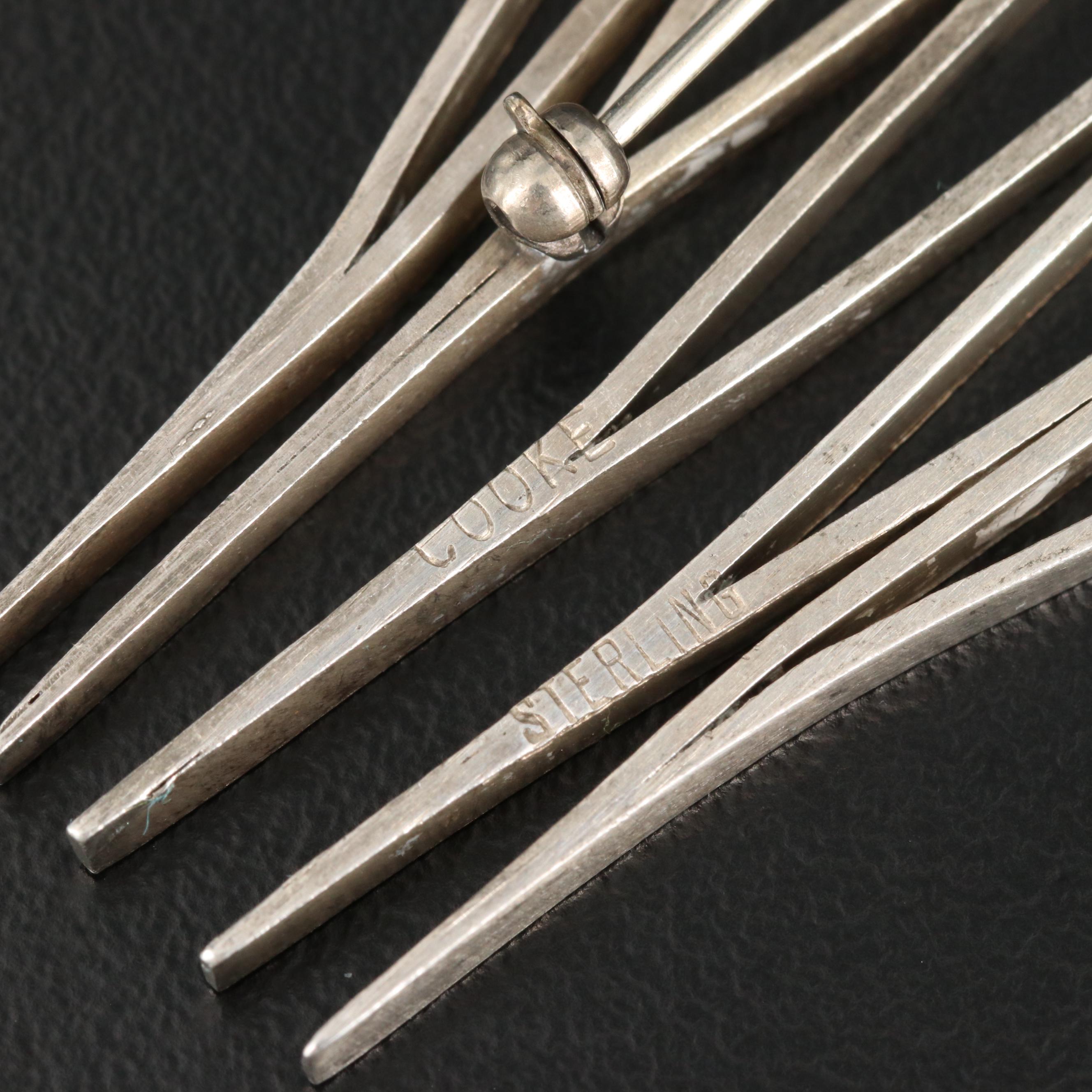 Vintage Modernist Betty Cooke Sterling Brooch