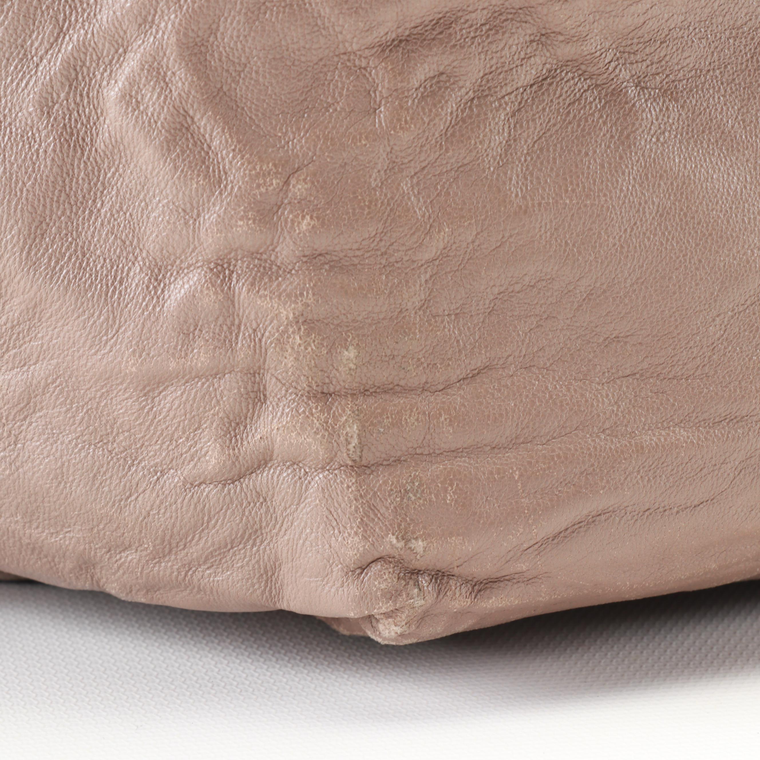 Prada Nappa Bow Shoulder Tote in Taupe Antique Nappa Leather