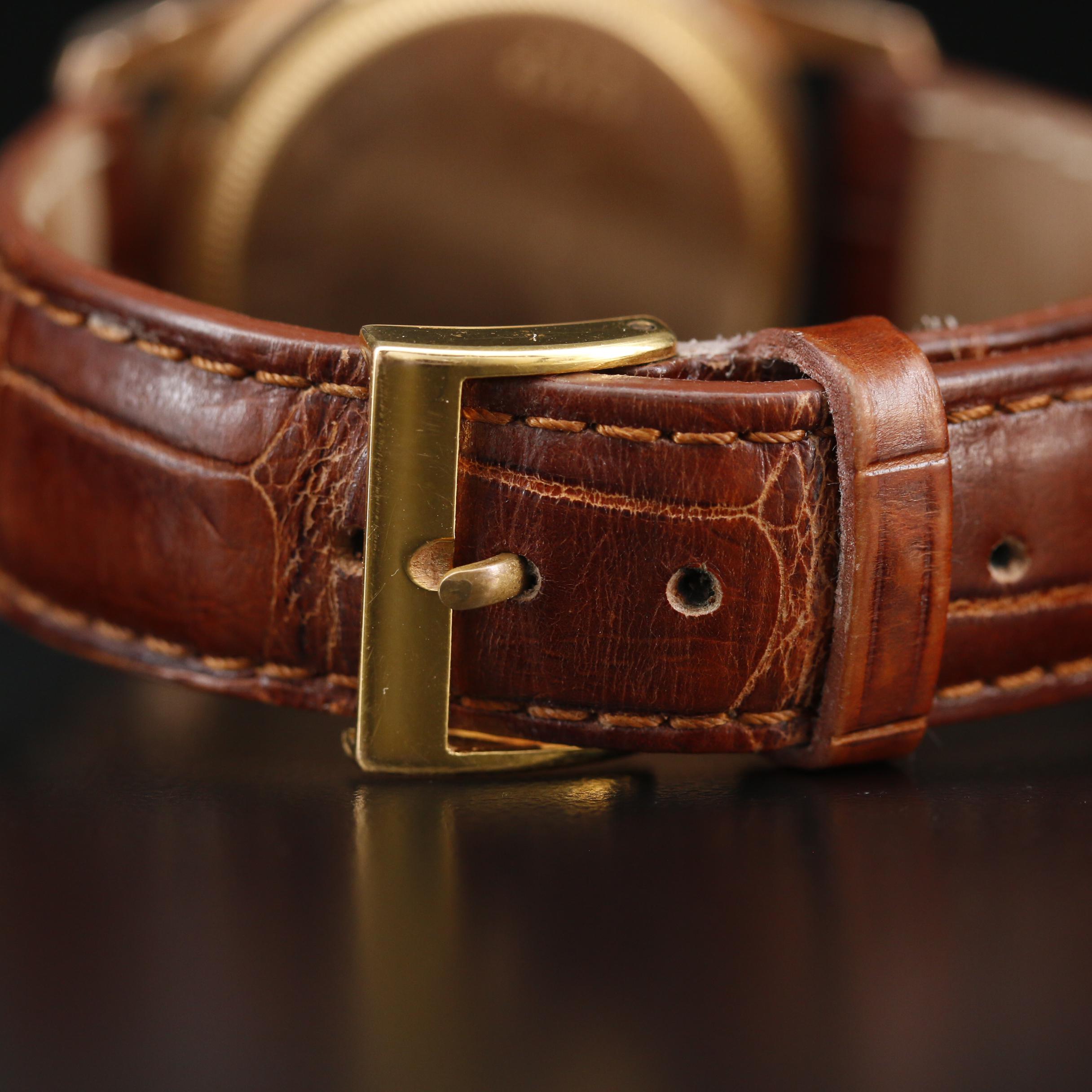 Tudor Oyster 14K Gold Stem Wind Watch