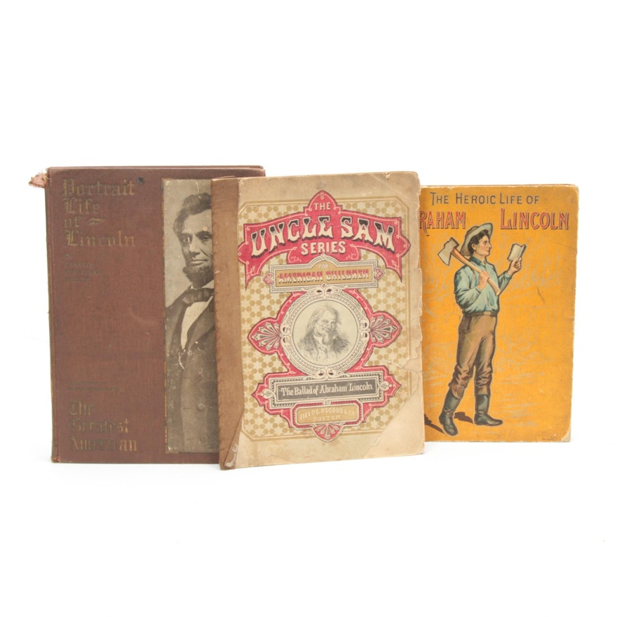"The Heroic Life of Abraham Lincoln" and Other Lincoln Books, Late 1800s