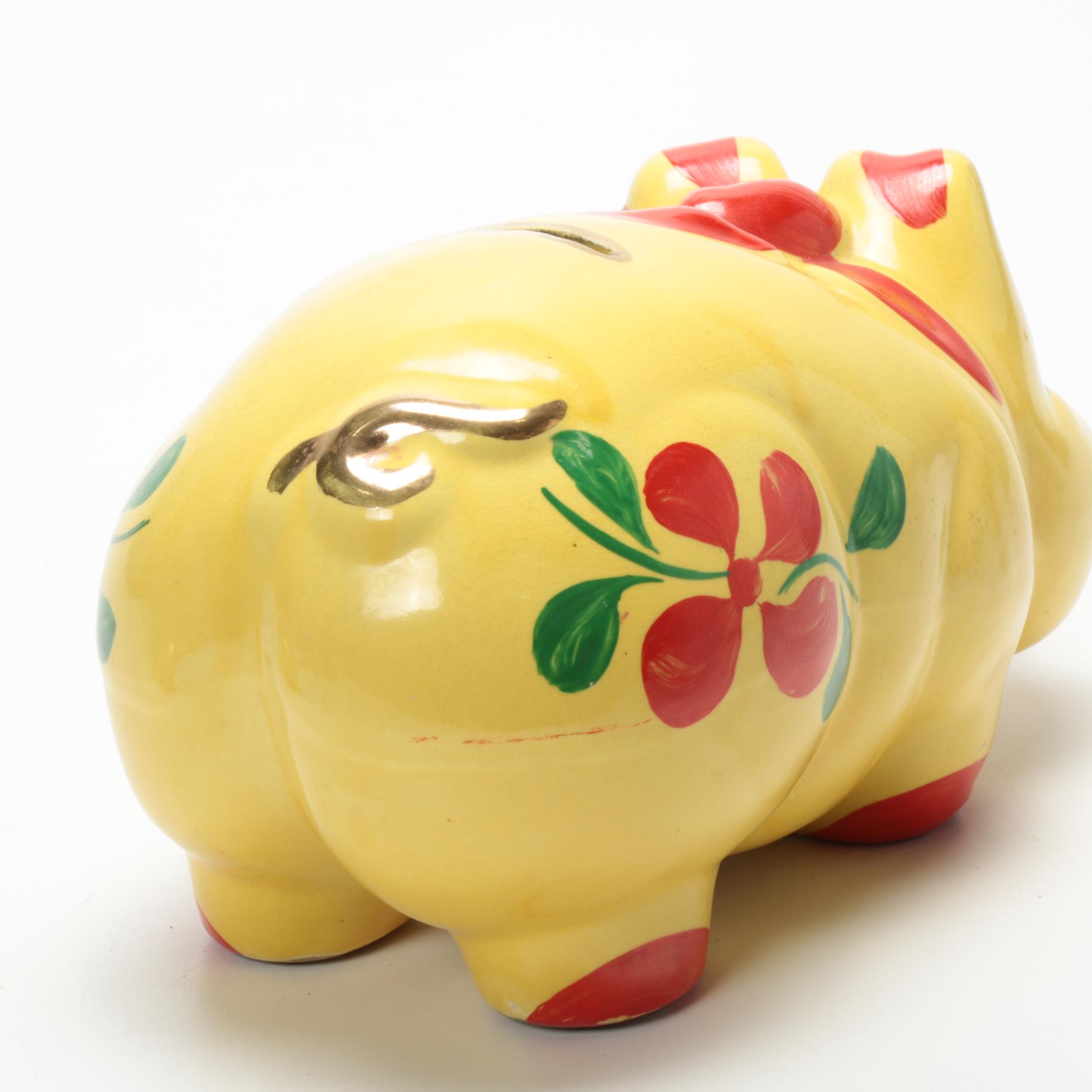 Hand-Painted Ceramic Piggy Banks