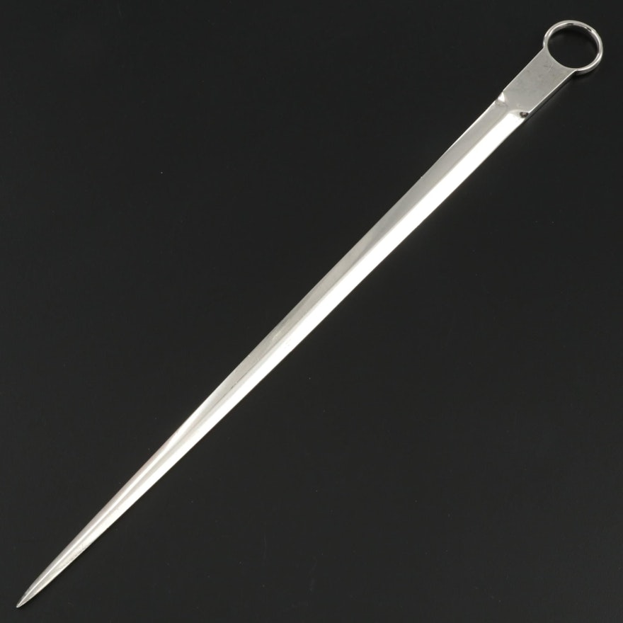 Williams Eley, Fearn & Chawner of London Georgian Sterling Silver Skewer, 1809