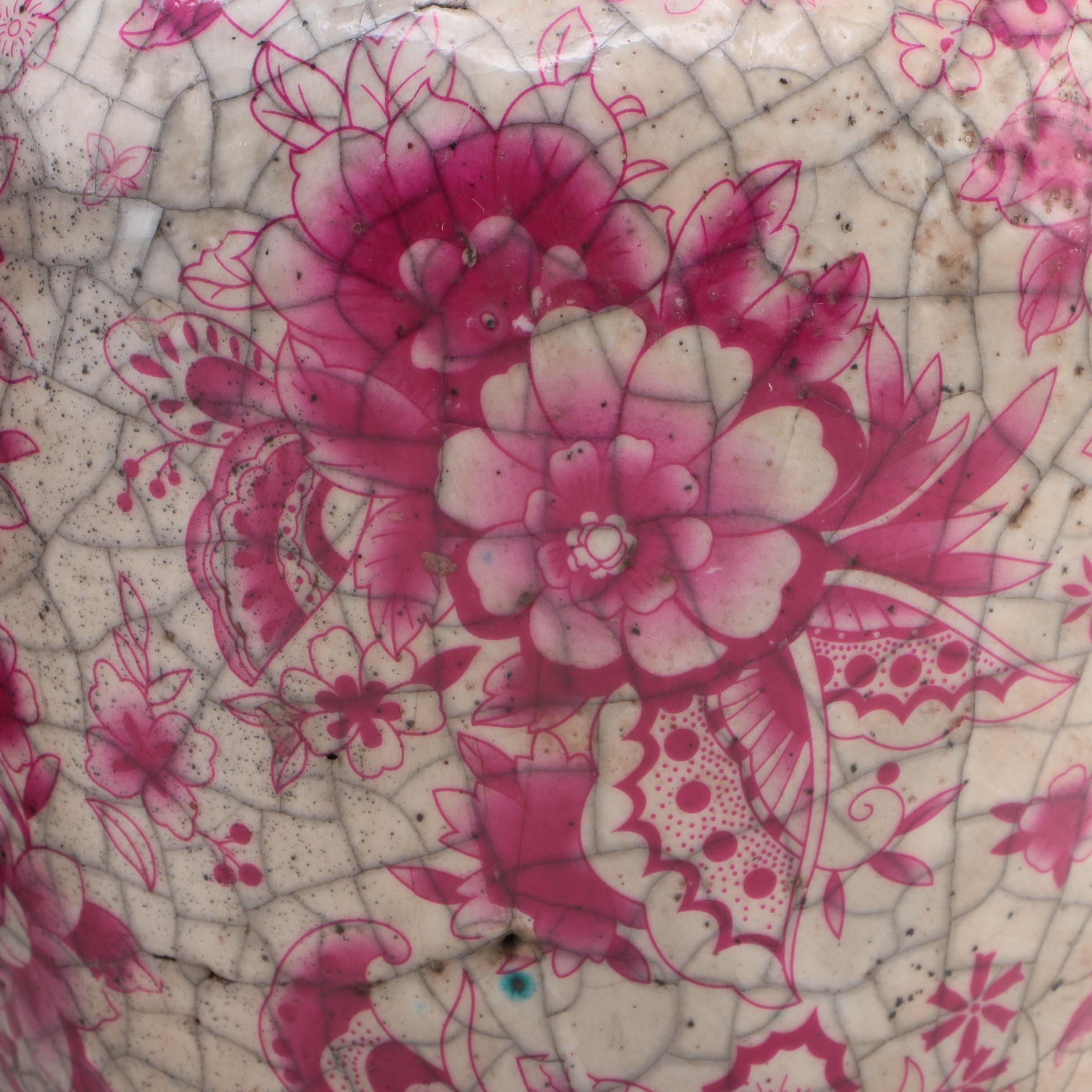 Pair of Transferware Ginger Jars