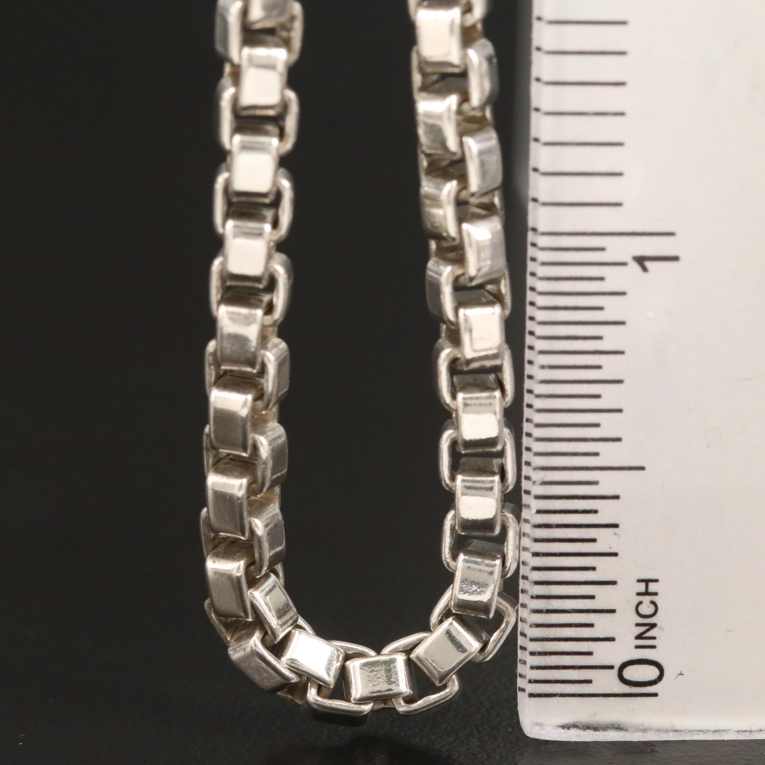 Tiffany & Co Sterling Venetian Link Chain with Pouch