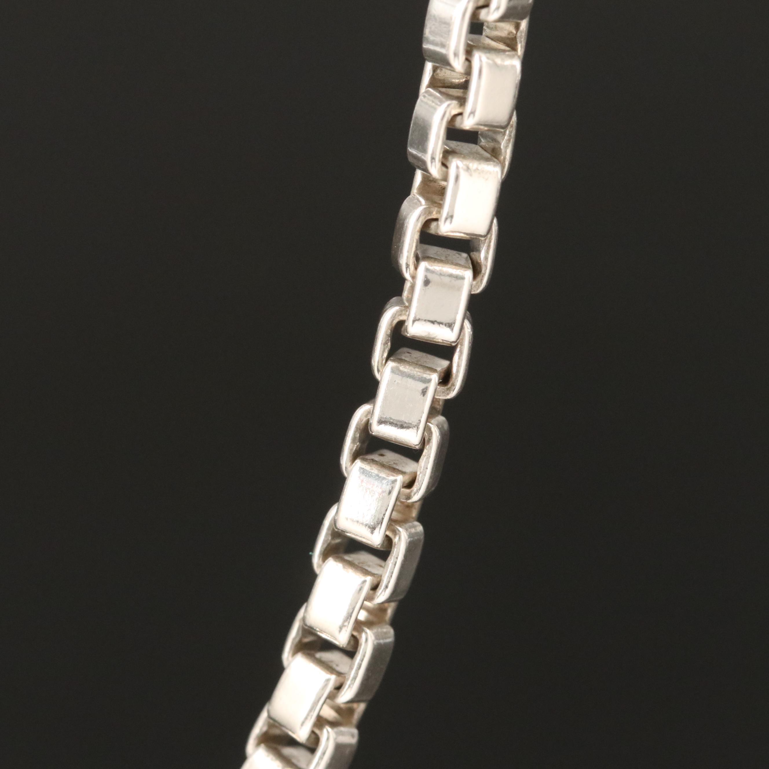 Tiffany & Co Sterling Venetian Link Chain with Pouch