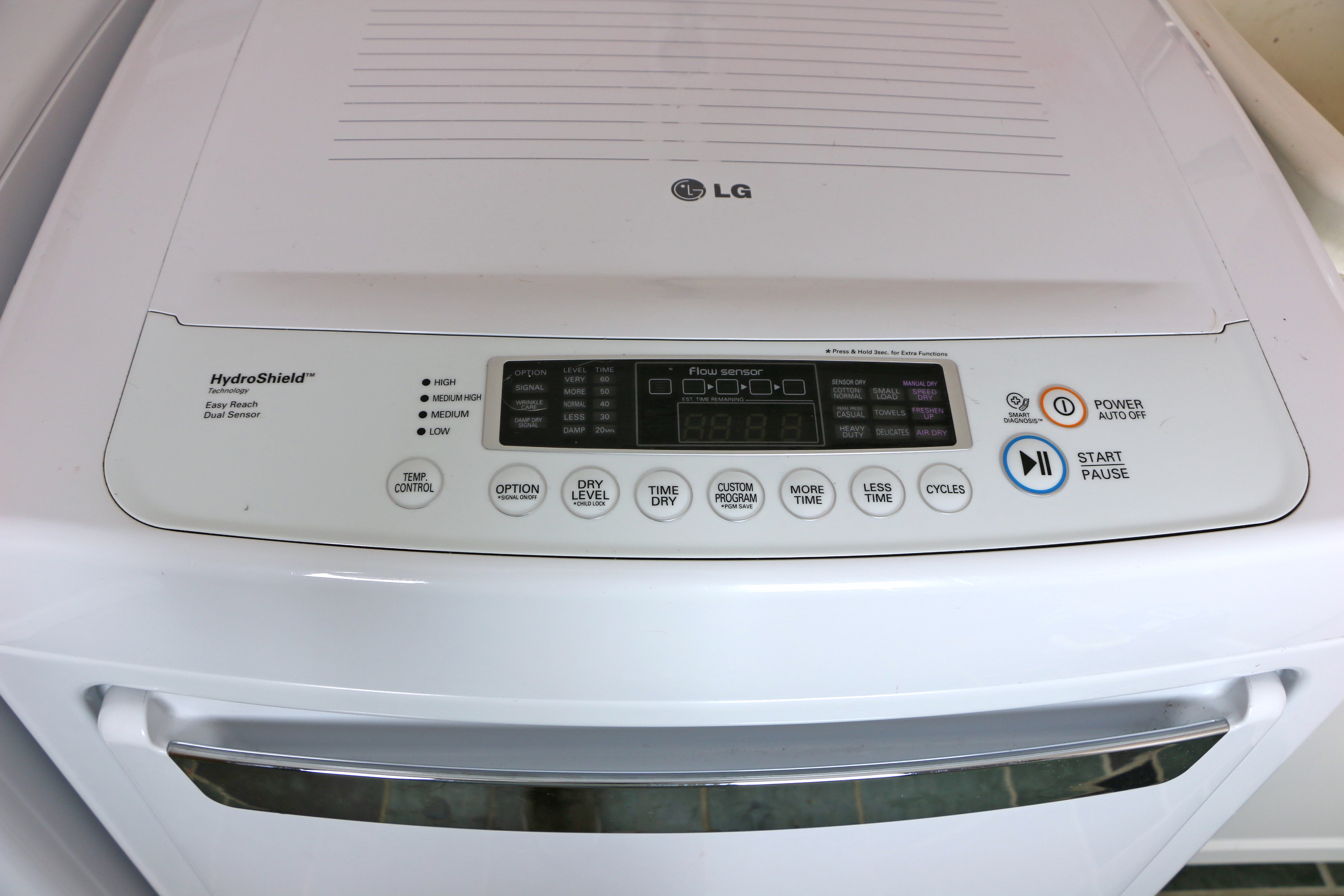LG Large Capacity 9-Cycle Front Load Electric Dryer