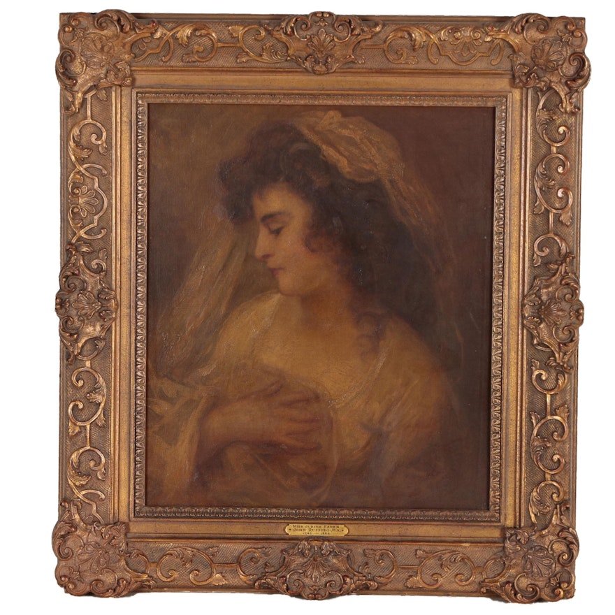 Oil Painting After John Russell "Judith Faden", 19th/20th Century