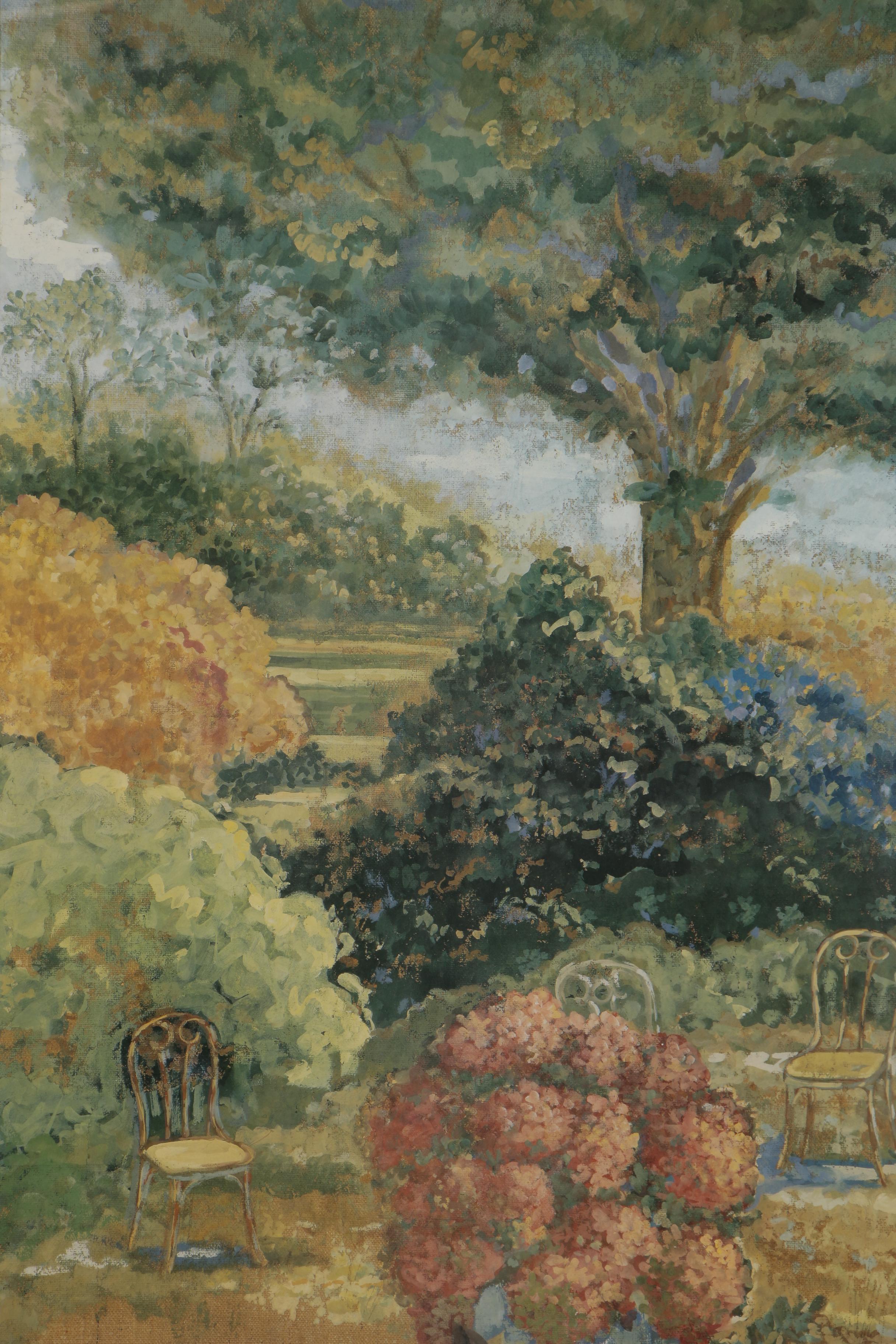 Offset Lithograph after Isabelle De Borchgrave Landscape, Late 20th Century