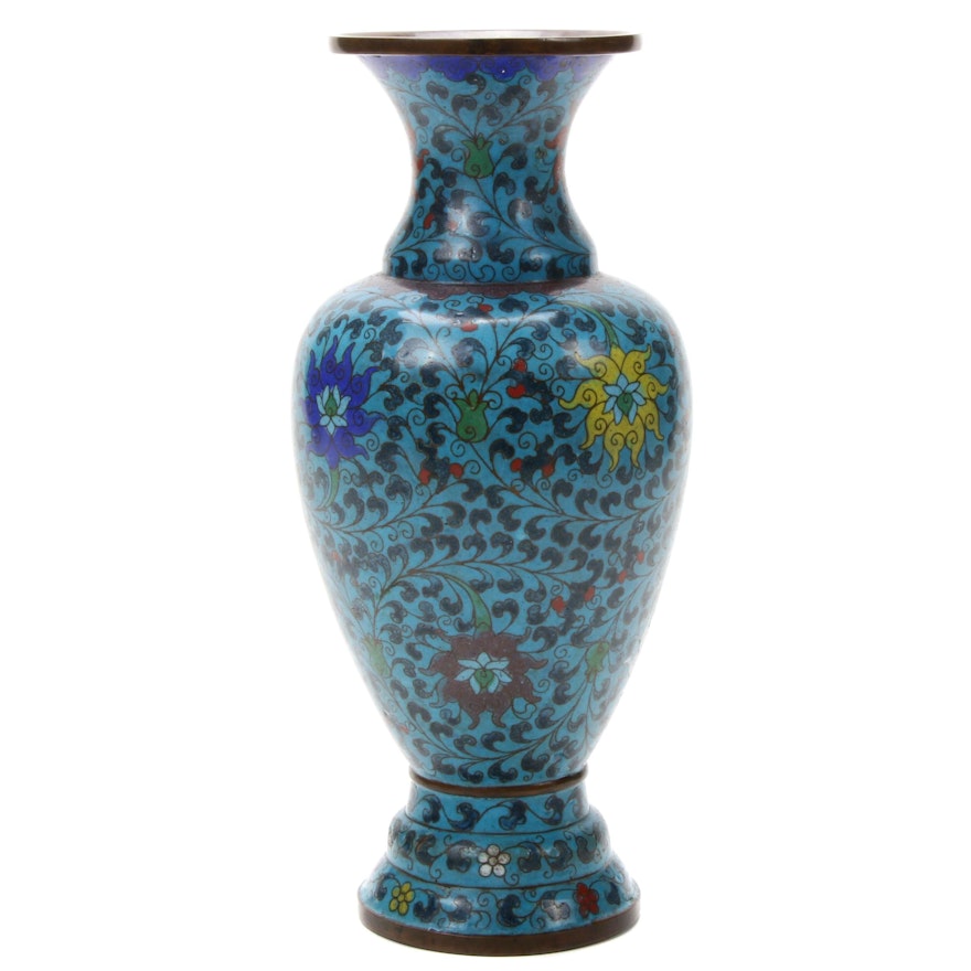 Chinese Cloisonné Vase, Early to Mid-20th Century