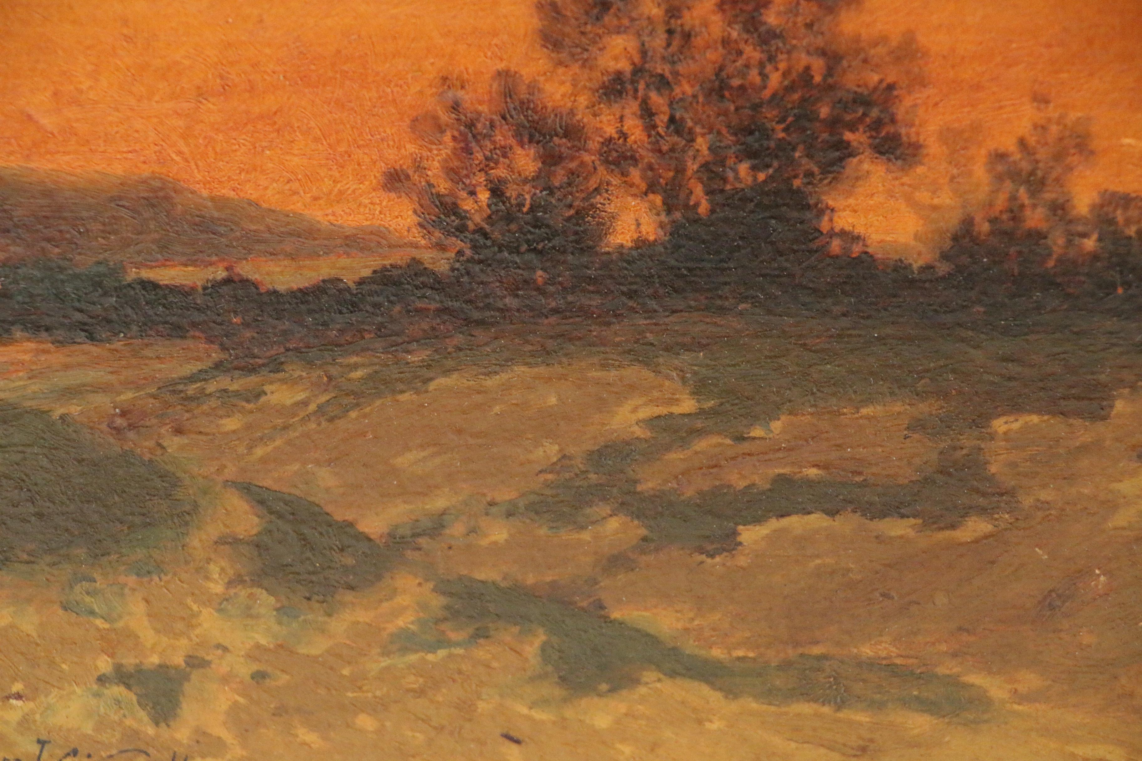 Frank Girardin Landscape Oil Painting, Early 20th Century