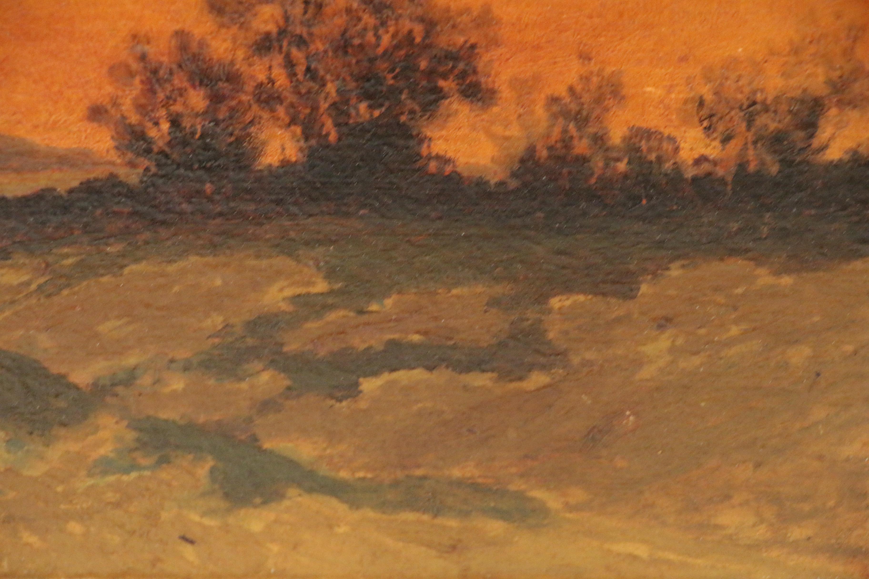 Frank Girardin Landscape Oil Painting, Early 20th Century